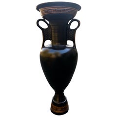 Striking Large Italian Pottery Urn with Greek Key Decoration