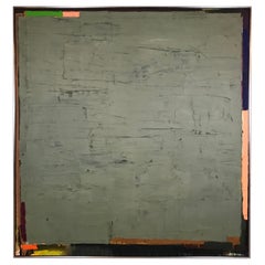 Striking Large Scale Abstract Painting by Frank Campion, Untitled, 1981