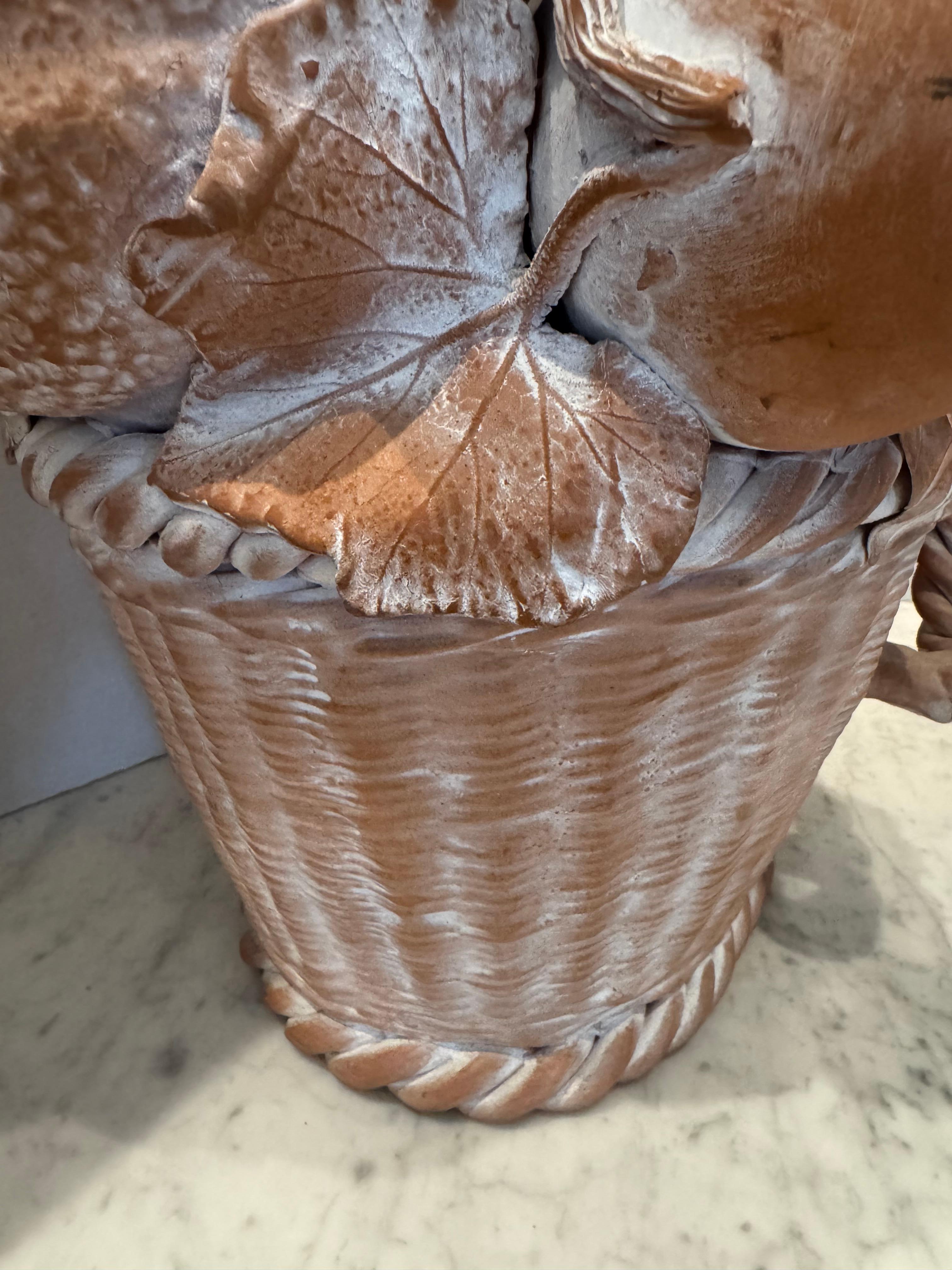 Mid-20th Century Striking Large Terracotta Pottery Topiary Sculpture For Sale