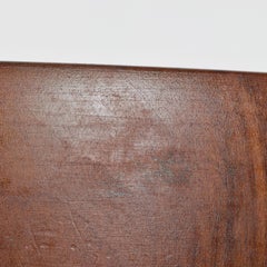 Striking Madrone Solid Wood Salad Bowl Silver Plated Platform Base 1970s Scandia