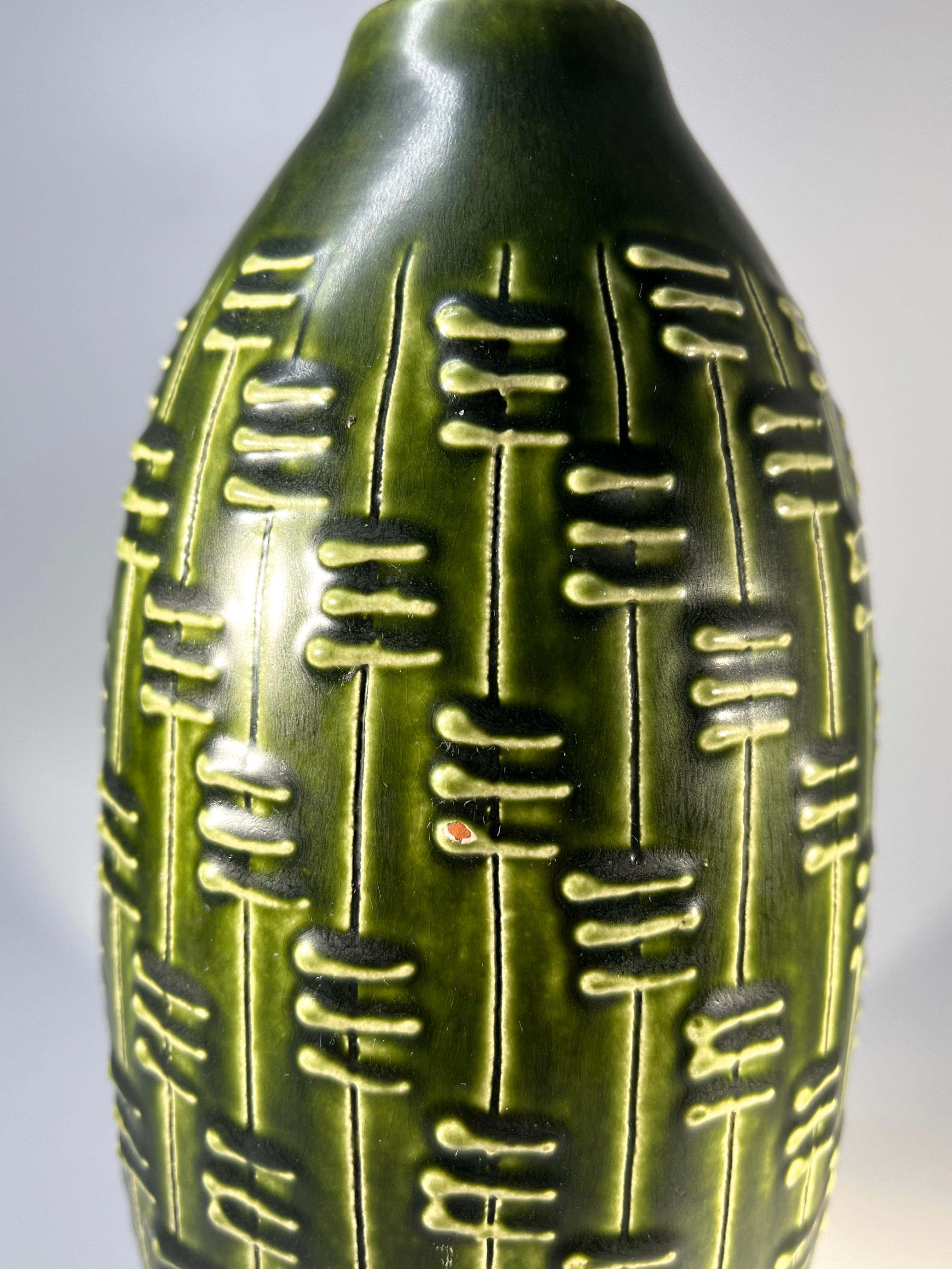 Vaso a forma di melone di Knabstrup, Danimarca, 1960 ca. in vendita 2