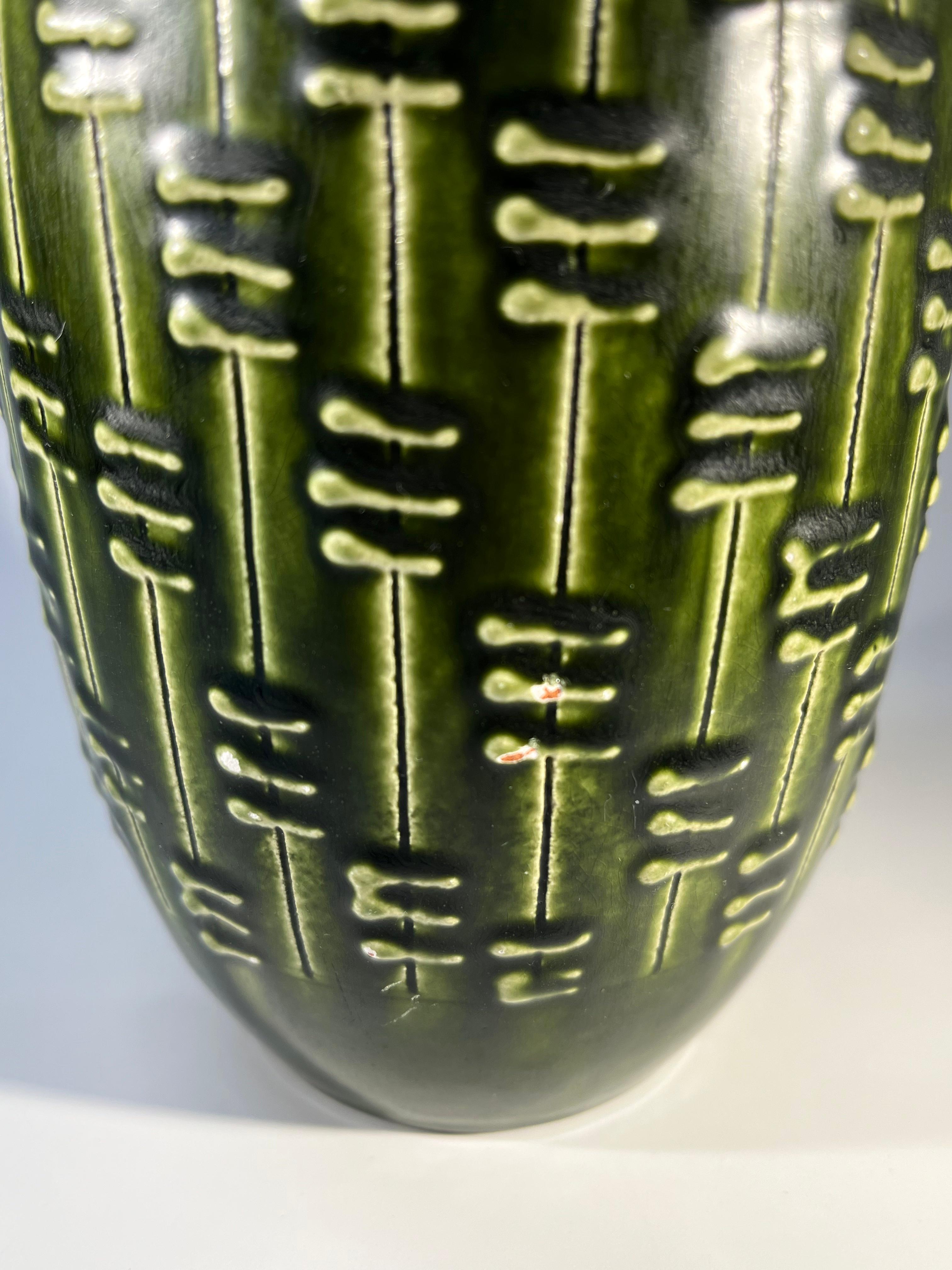 Vaso a forma di melone di Knabstrup, Danimarca, 1960 ca. in vendita 3