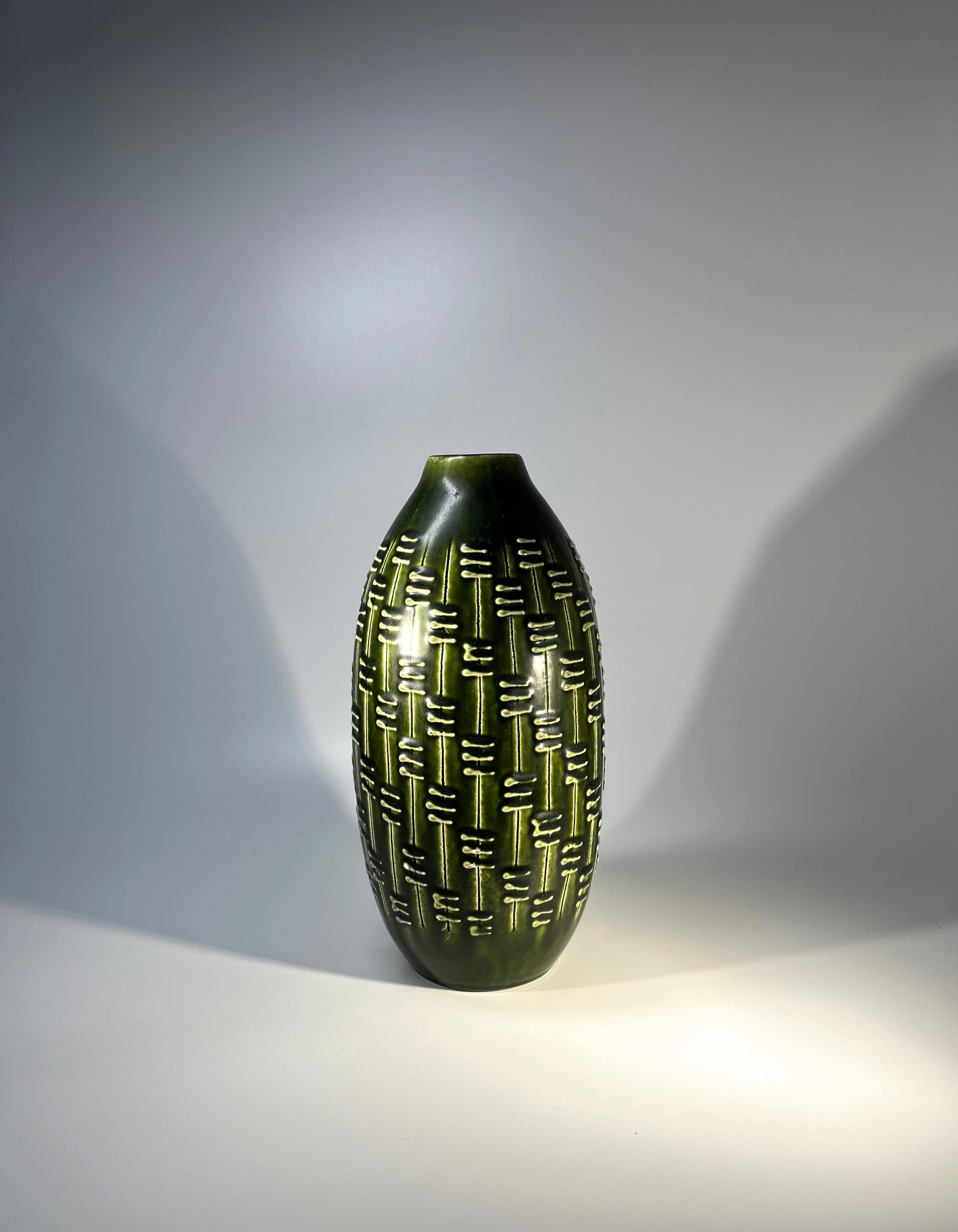 Ceramica Vaso a forma di melone di Knabstrup, Danimarca, 1960 ca. in vendita