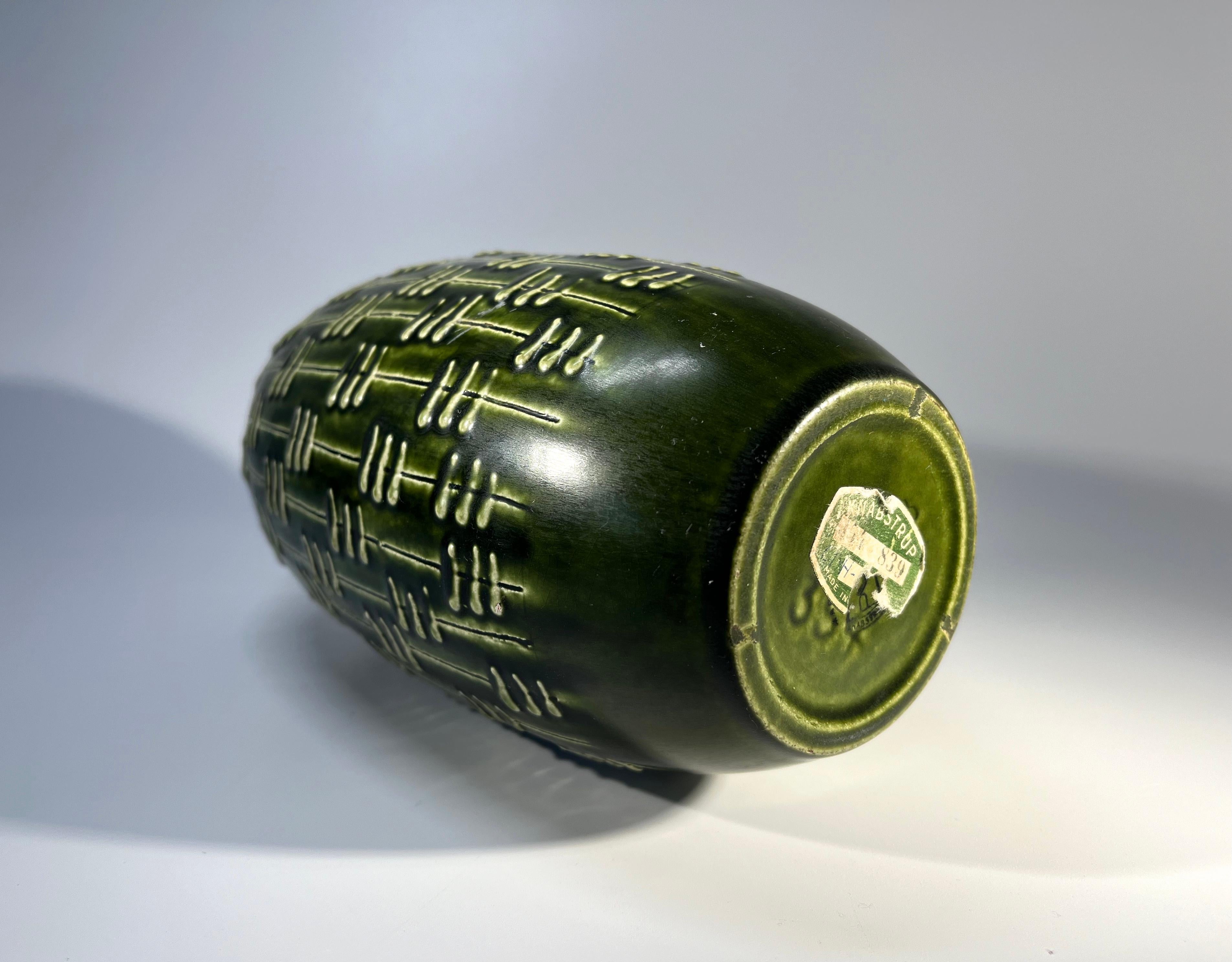 Vaso a forma di melone di Knabstrup, Danimarca, 1960 ca. in vendita 1
