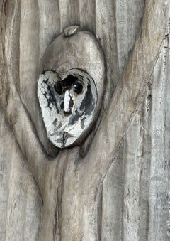 Panneau de porte tribal Mentawai sculpté d'un singe sacré c. 1900