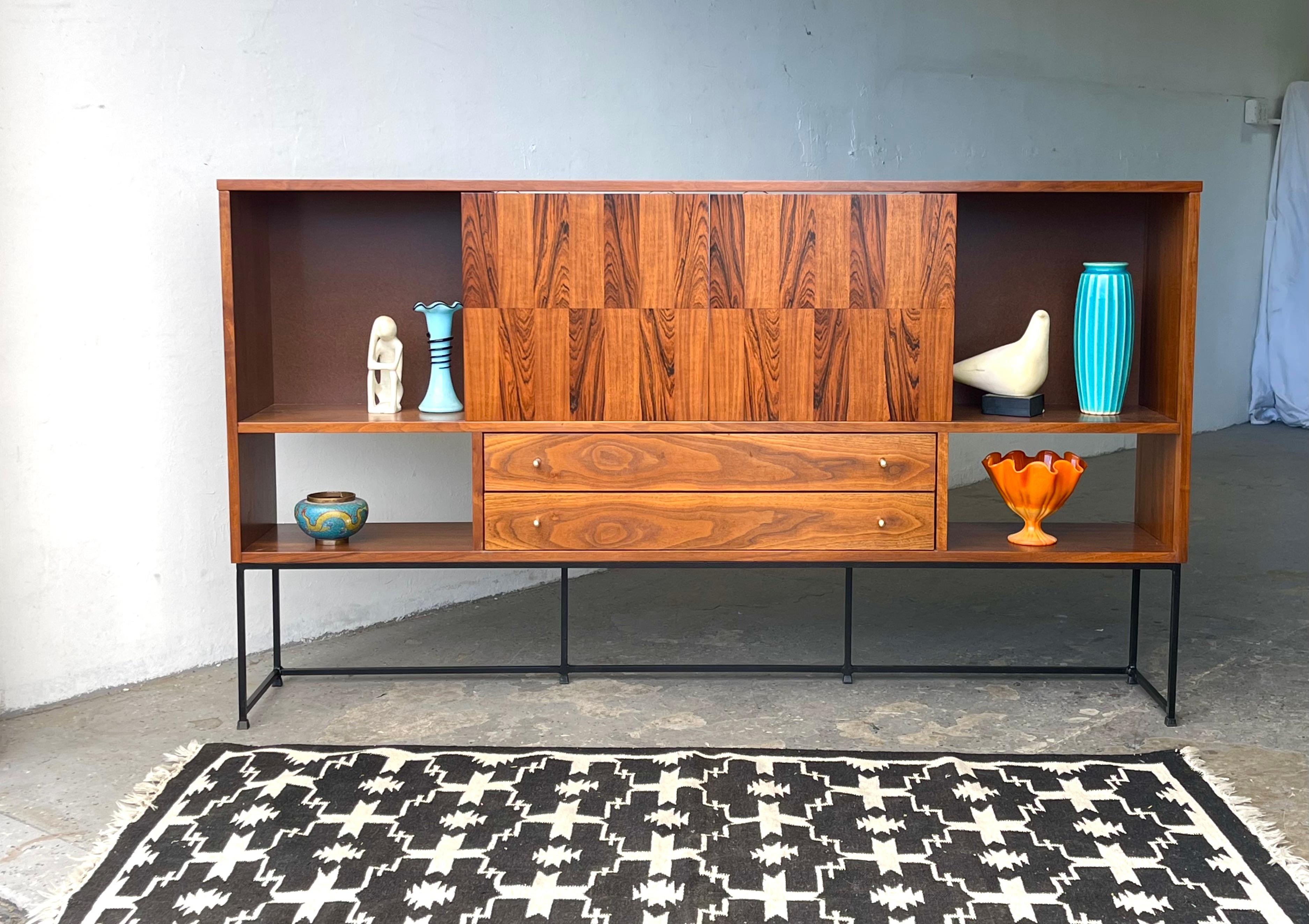 Striking Mid-Century Modern Credenza from Stanley's Linear Precision Group 6