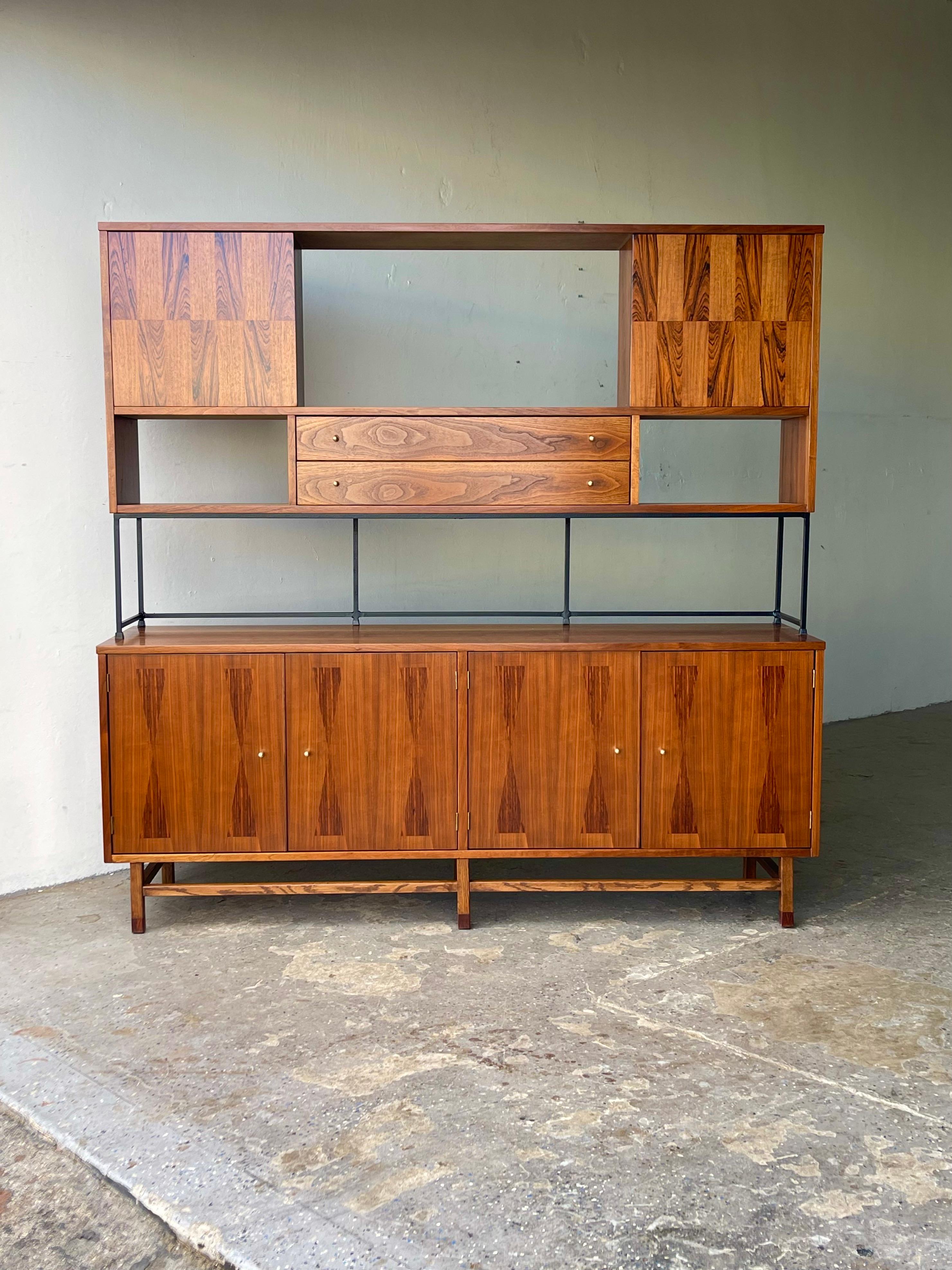 Striking Mid-Century Modern Credenza from Stanley's Linear Precision Group 7