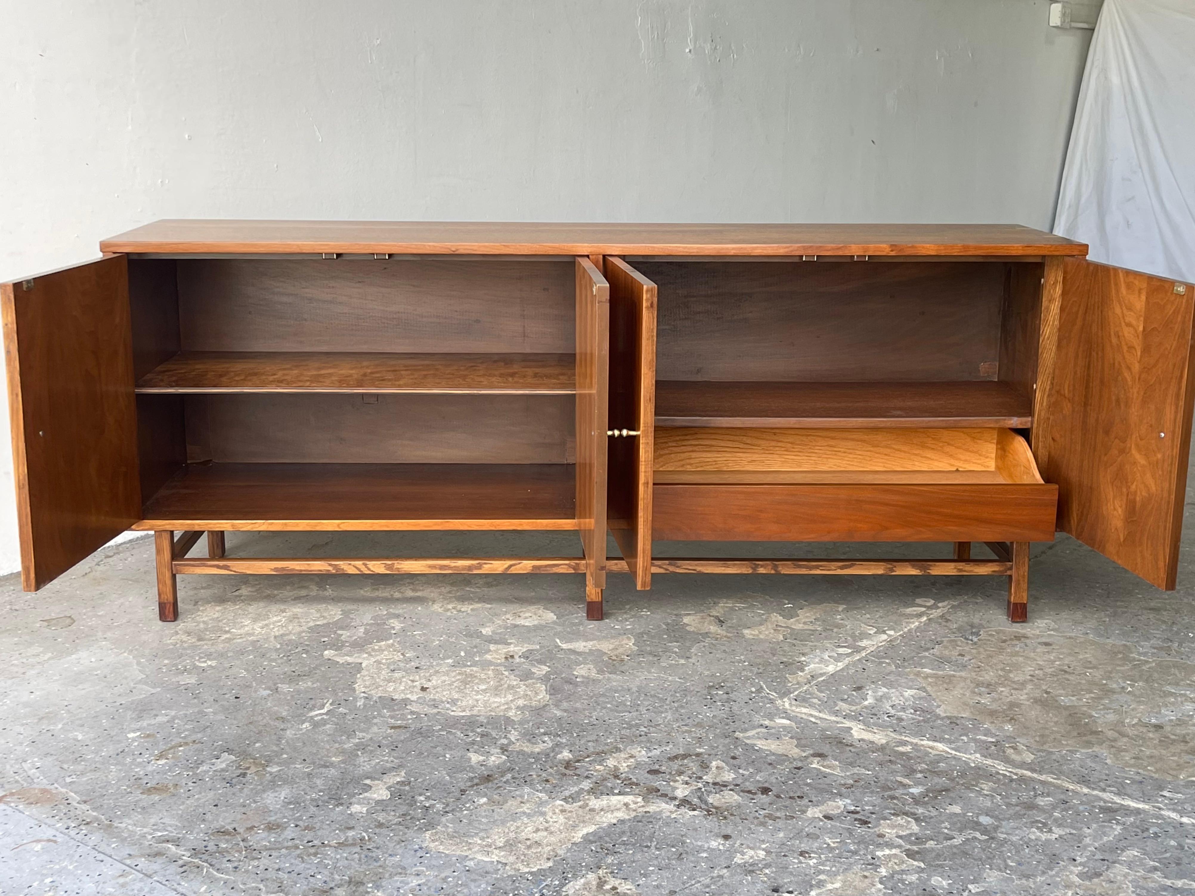 Striking Mid-Century Modern Credenza from Stanley's Linear Precision Group 3