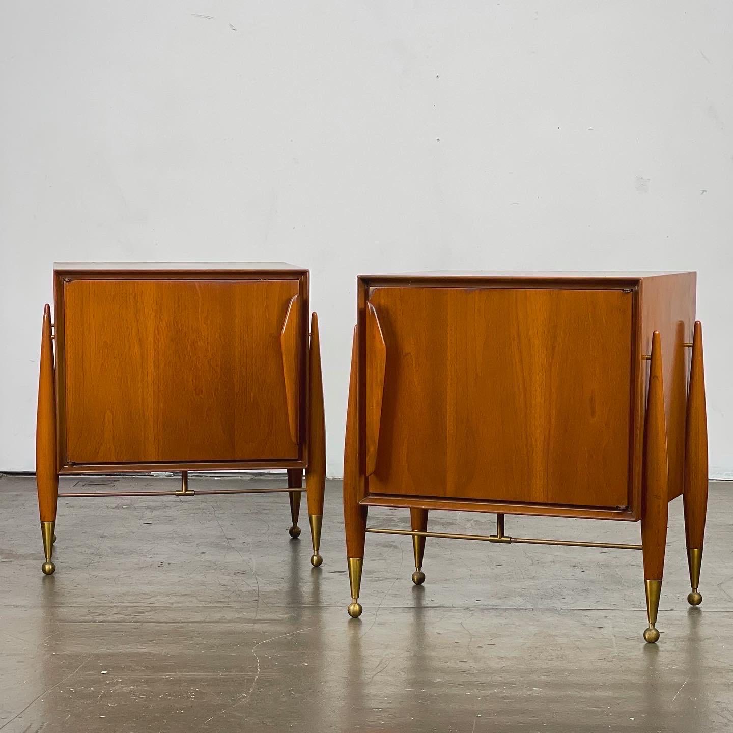 Striking Mid-Century Modern Nighstands by Specialty Woodcraft, 1957  For Sale 14