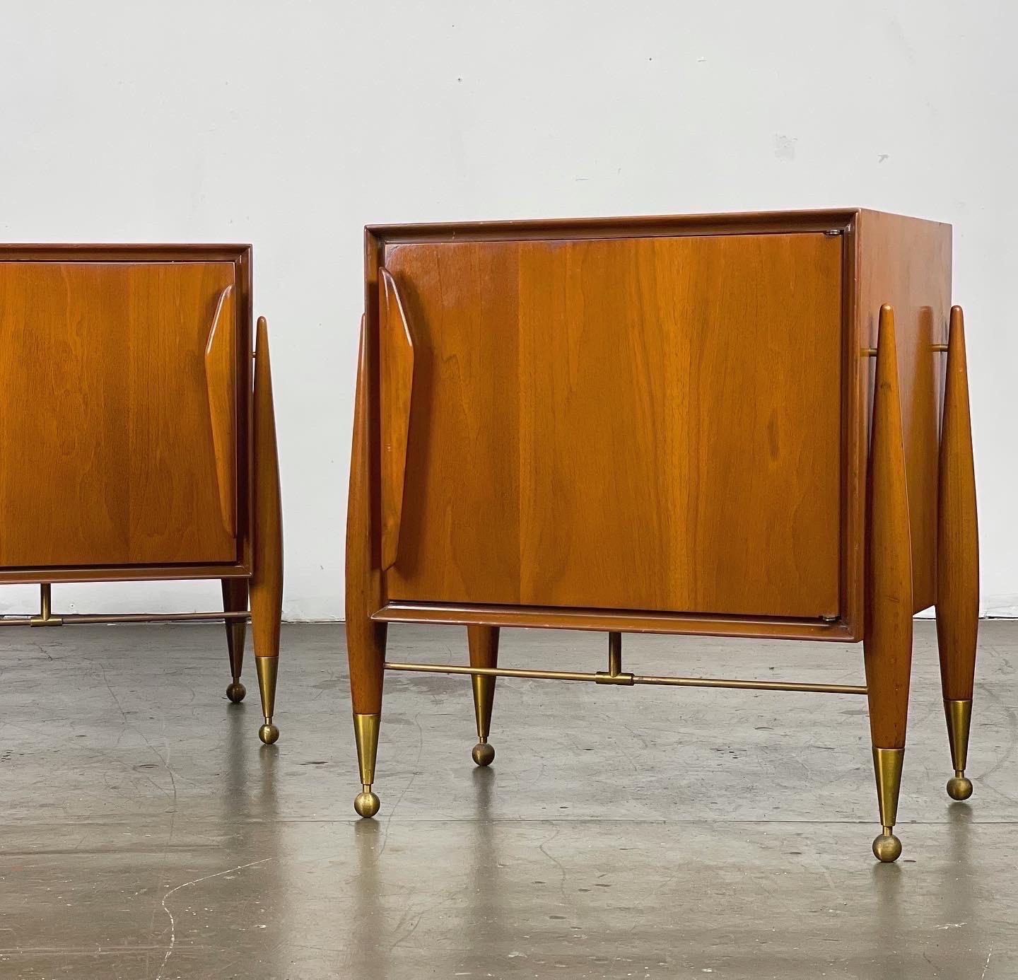 Striking Mid-Century Modern Nighstands by Specialty Woodcraft, 1957  For Sale 15