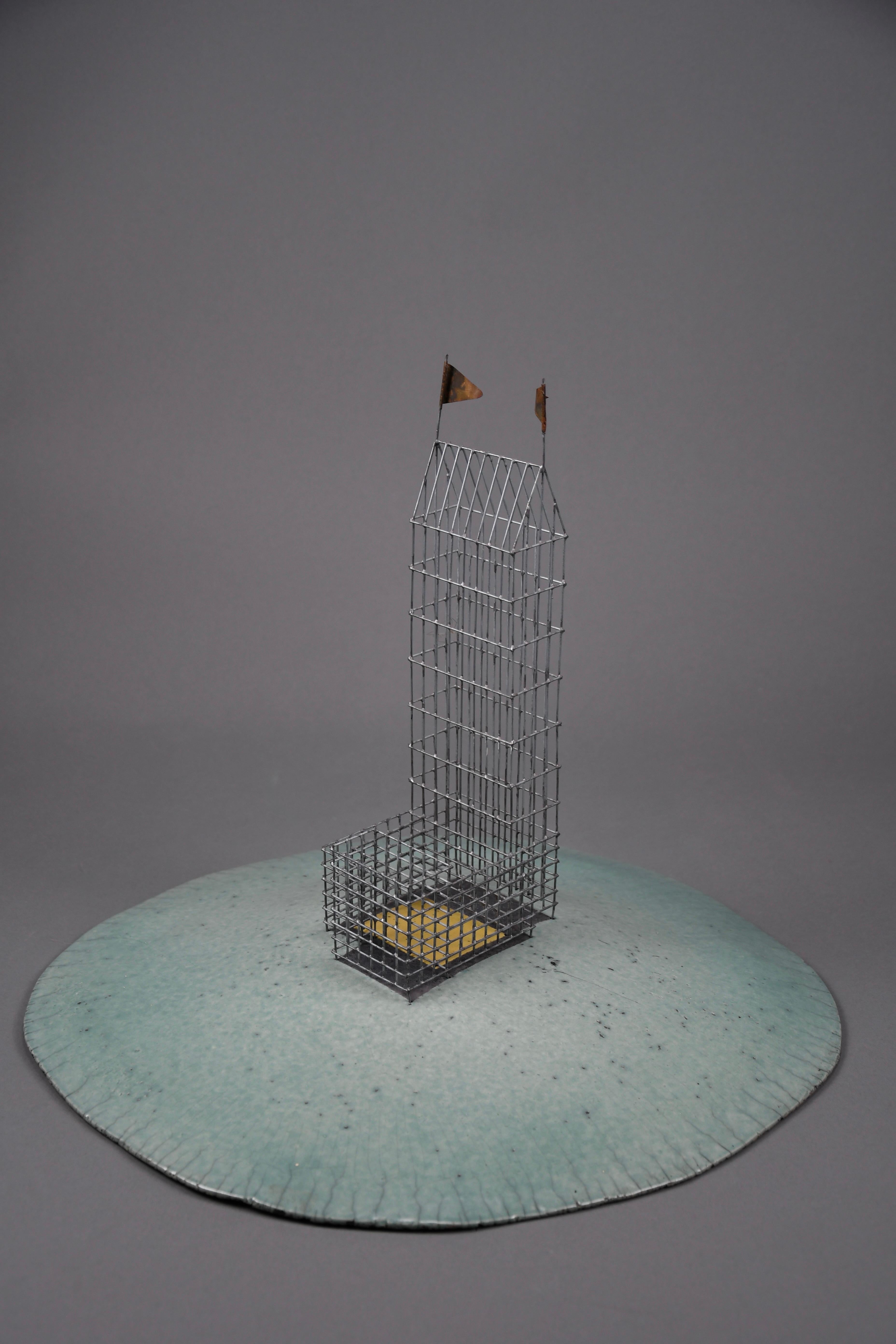 Late 20th Century Striking mixed-media sculpture by Dutch artist Marieke Zwetsloot For Sale