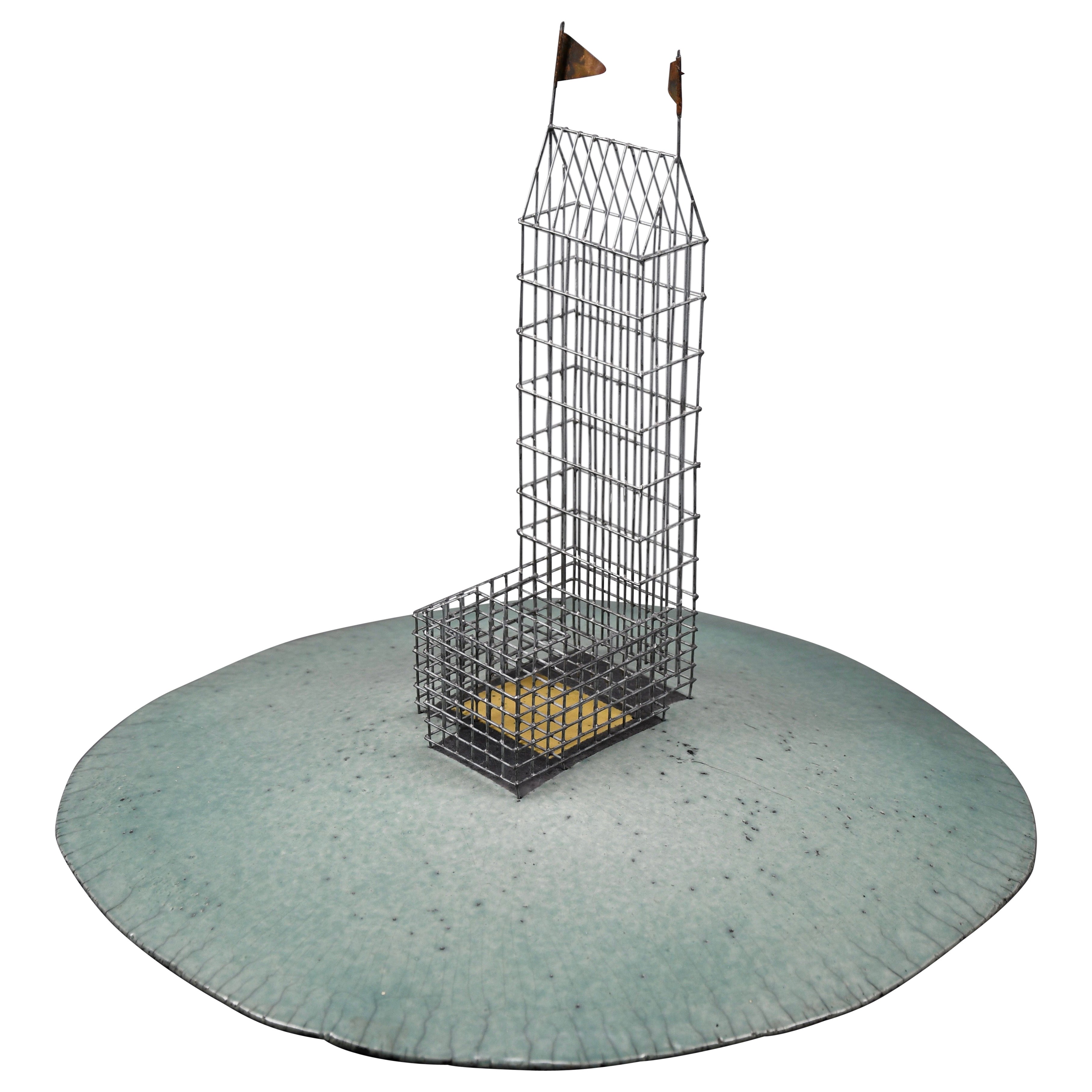 Striking mixed-media sculpture by Dutch artist Marieke Zwetsloot For Sale