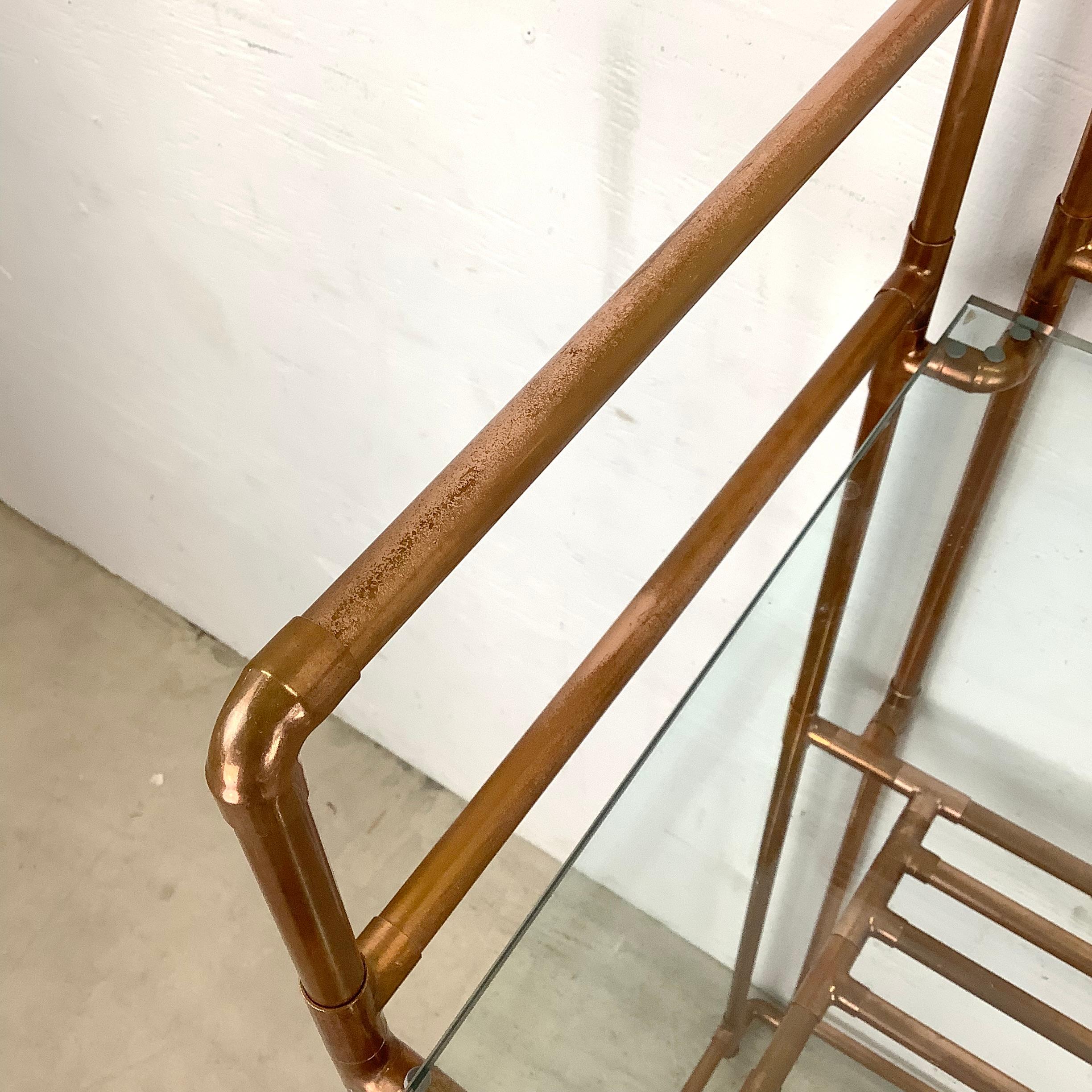 Striking Modern Copper Pipe Baker's Rack 10