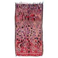 Retro Striking multi-colored Moroccan Rehamna carpet curated by Breuckelen Berber