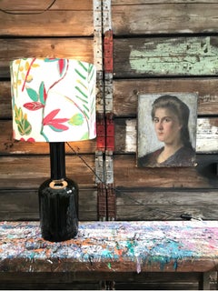 Striking Oil on Canvas Portrait of a Young Lady