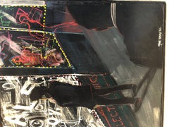 Striking Oil Painting of New York City Storefronts