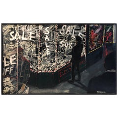 Striking Oil Painting of New York City Storefronts