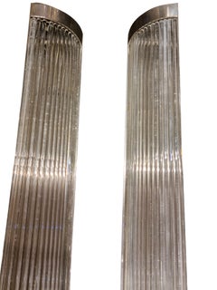 Striking Pair of Deco Style Wall Lights