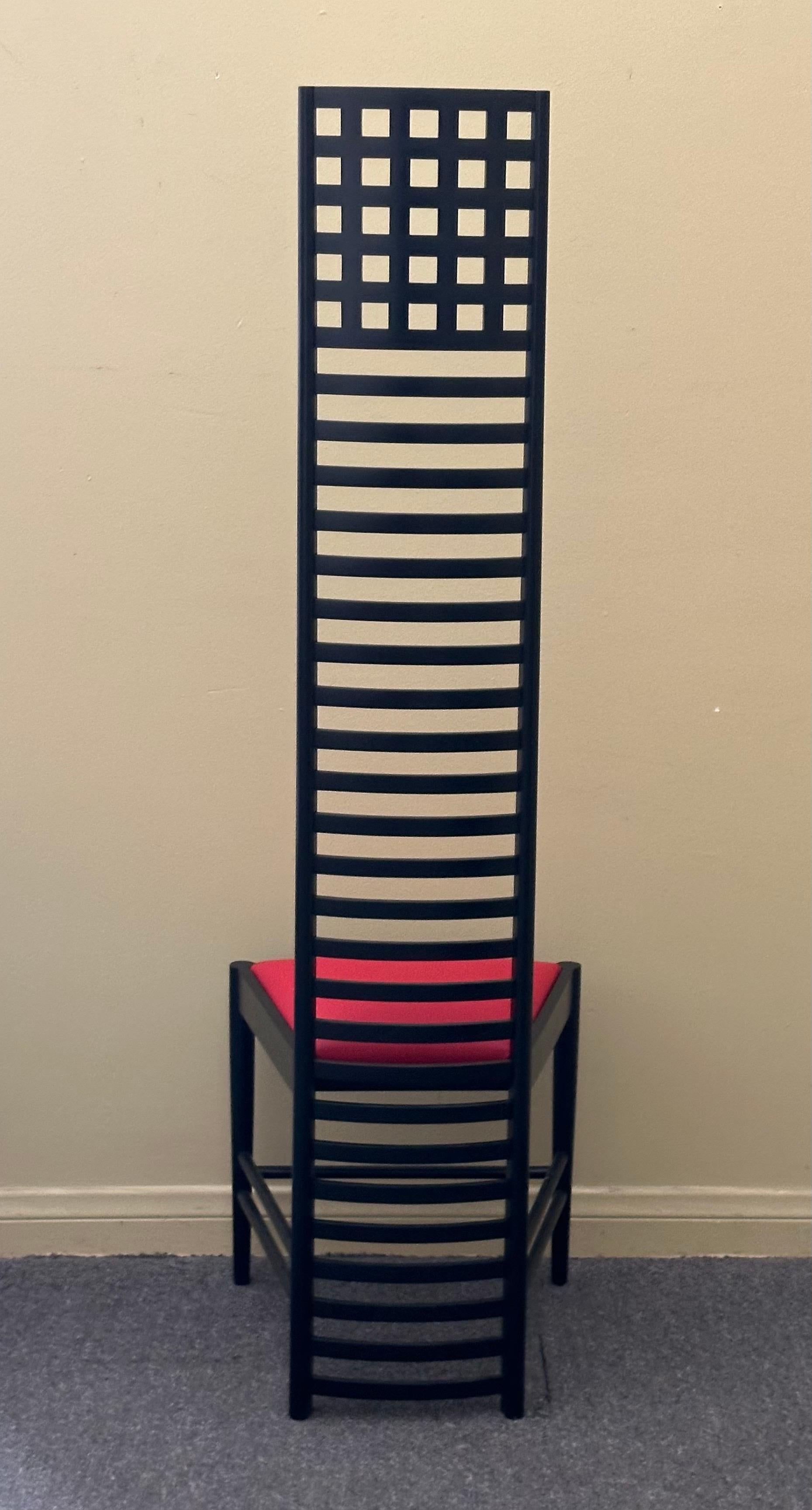 Striking Pair of Hill House Chairs Designed by Charles Mackintosh 3