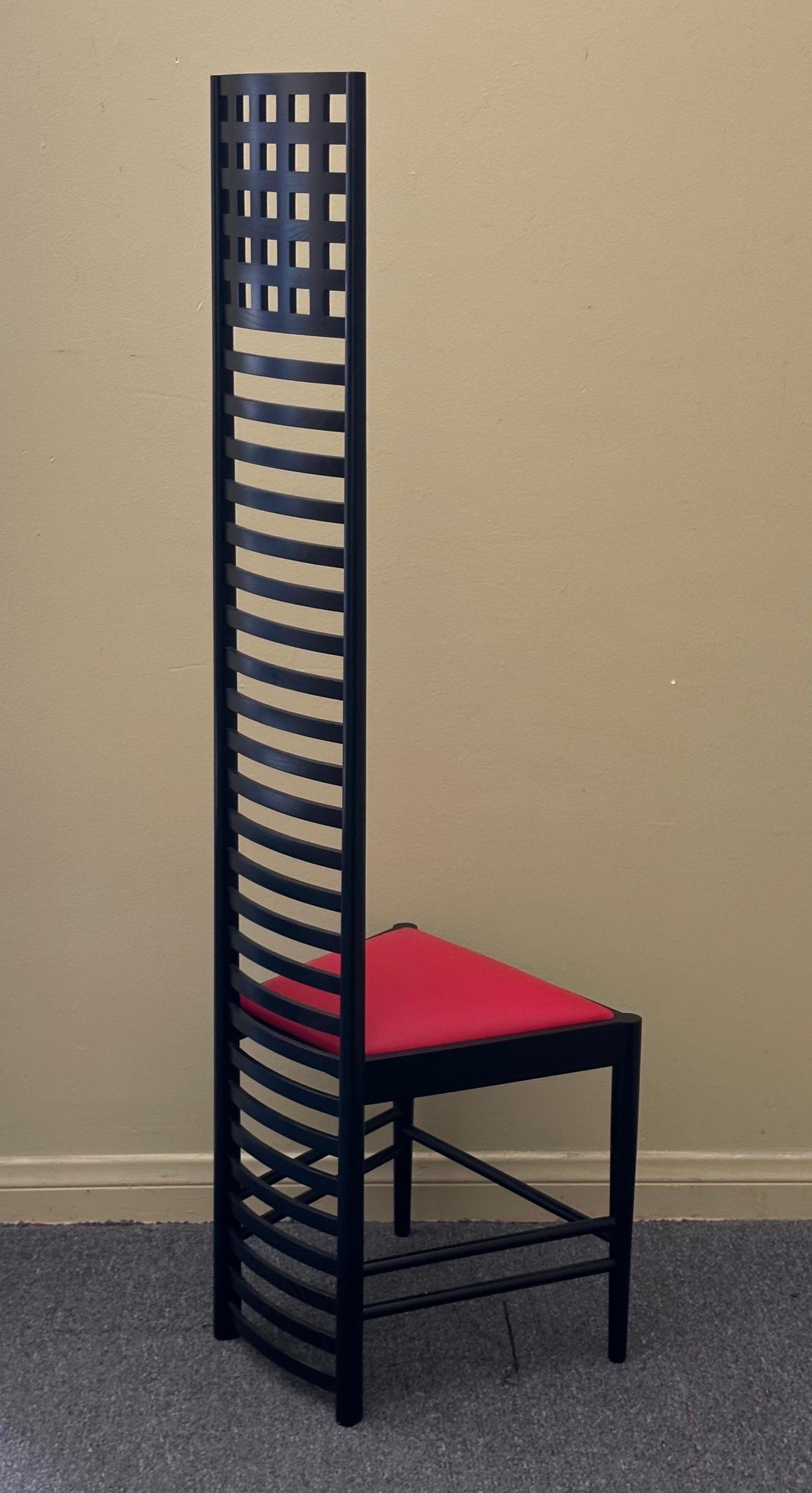 Striking Pair of Hill House Chairs Designed by Charles Mackintosh 4