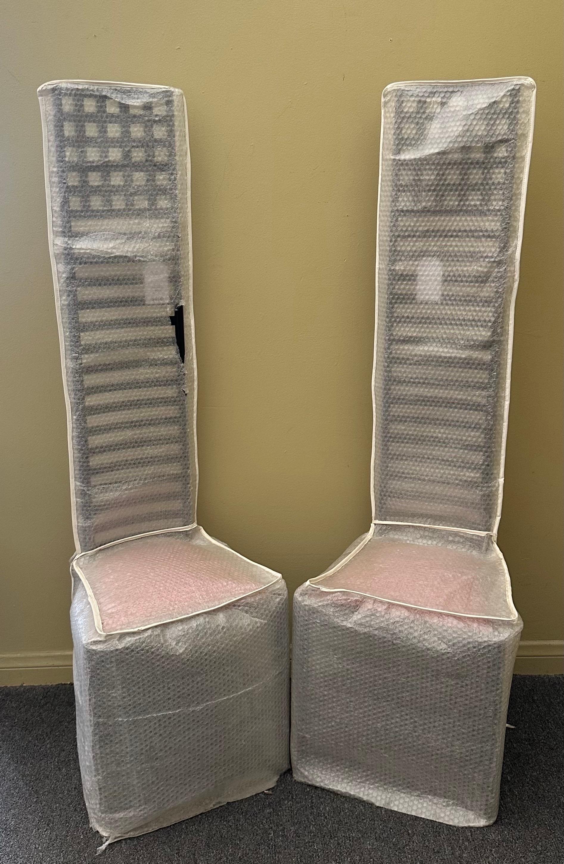 Striking Pair of Hill House Chairs Designed by Charles Mackintosh 10