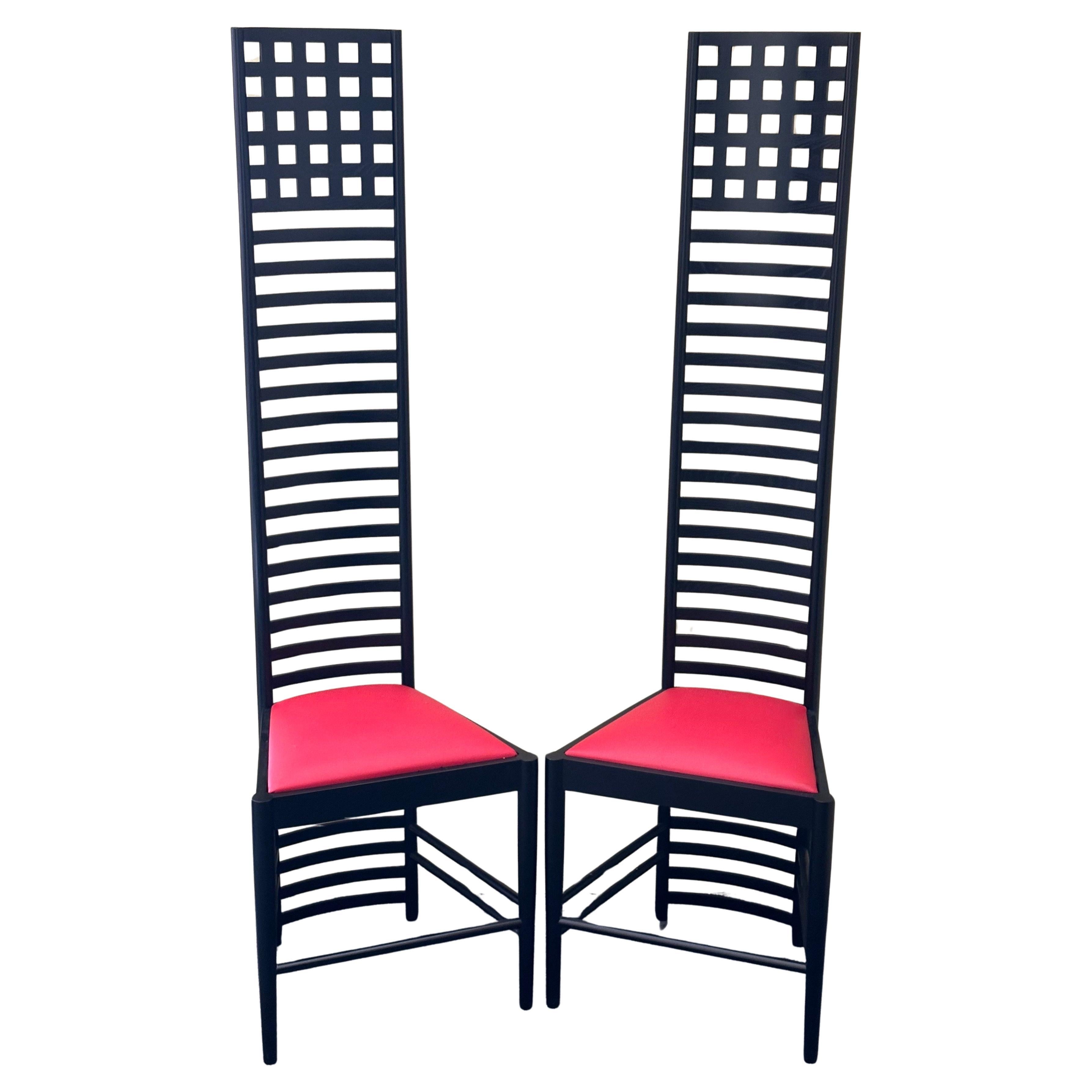 Paire de chaises Hill House conçues par Charles Mackintosh en vente 12