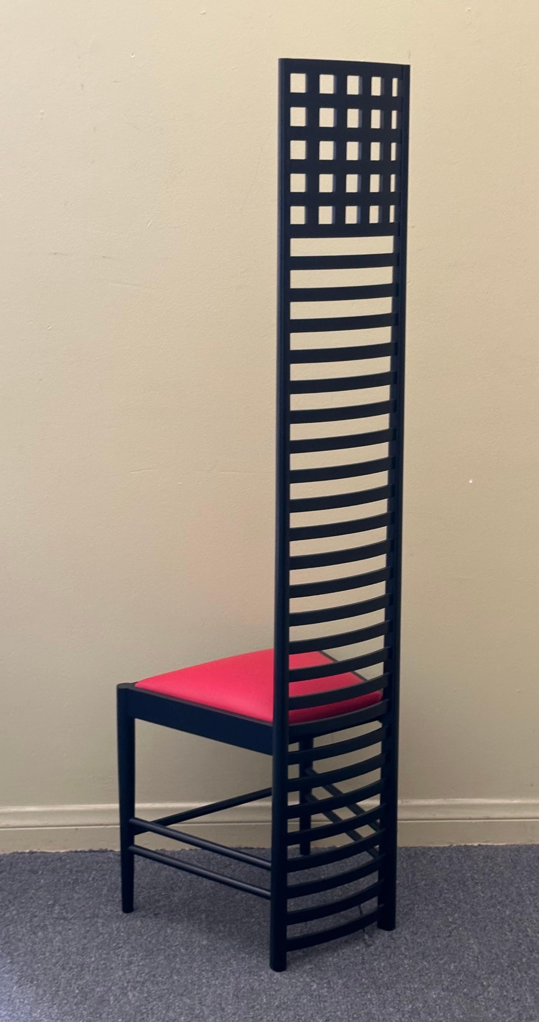 Striking Pair of Hill House Chairs Designed by Charles Mackintosh 2