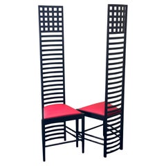 Paire de chaises Hill House conçues par Charles Mackintosh