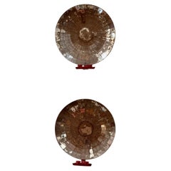 Striking pair of late 19th-century mirrored wall sconces