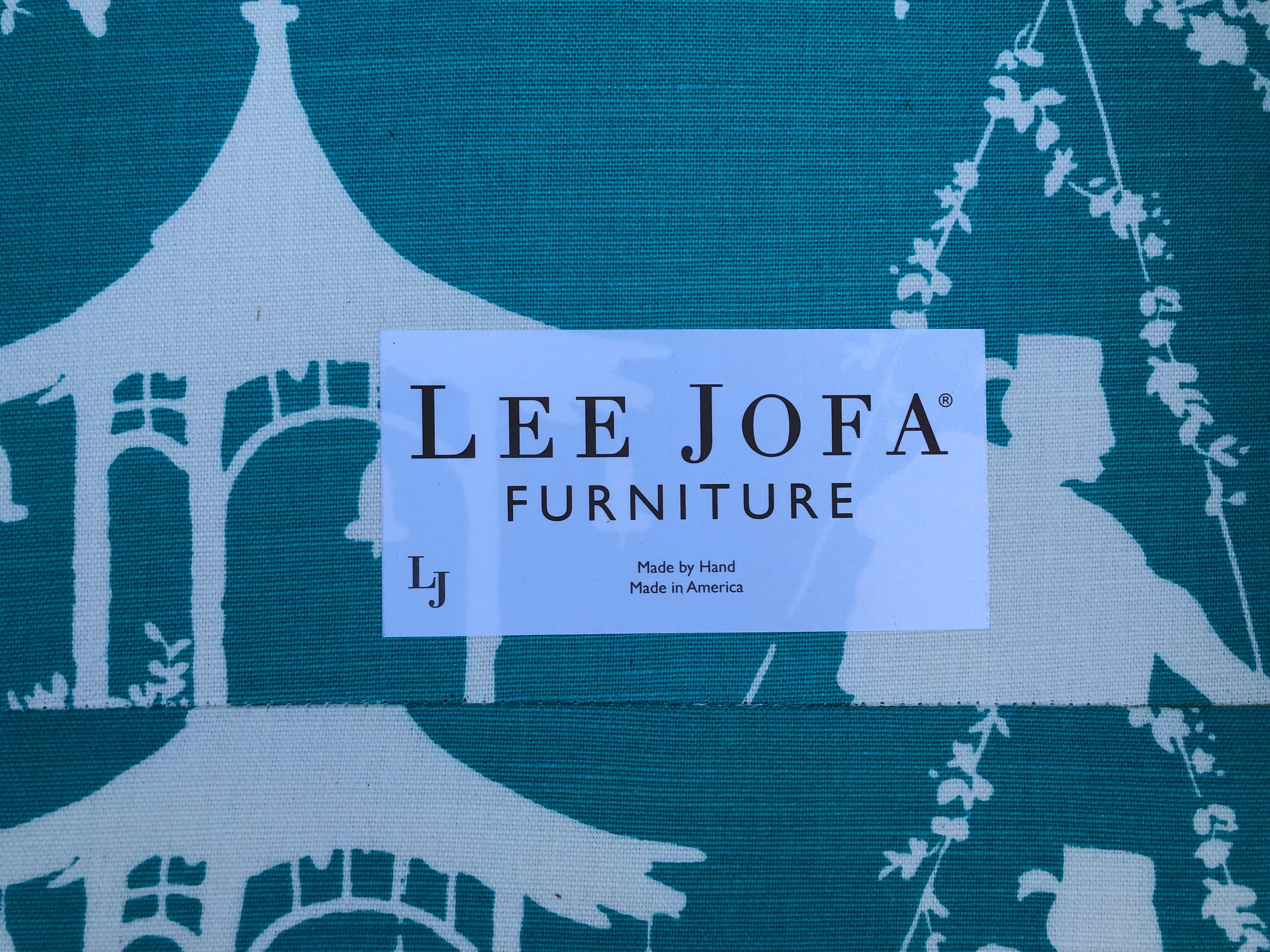 Striking Pair of Lee Jofa Fireside Club Chairs 5