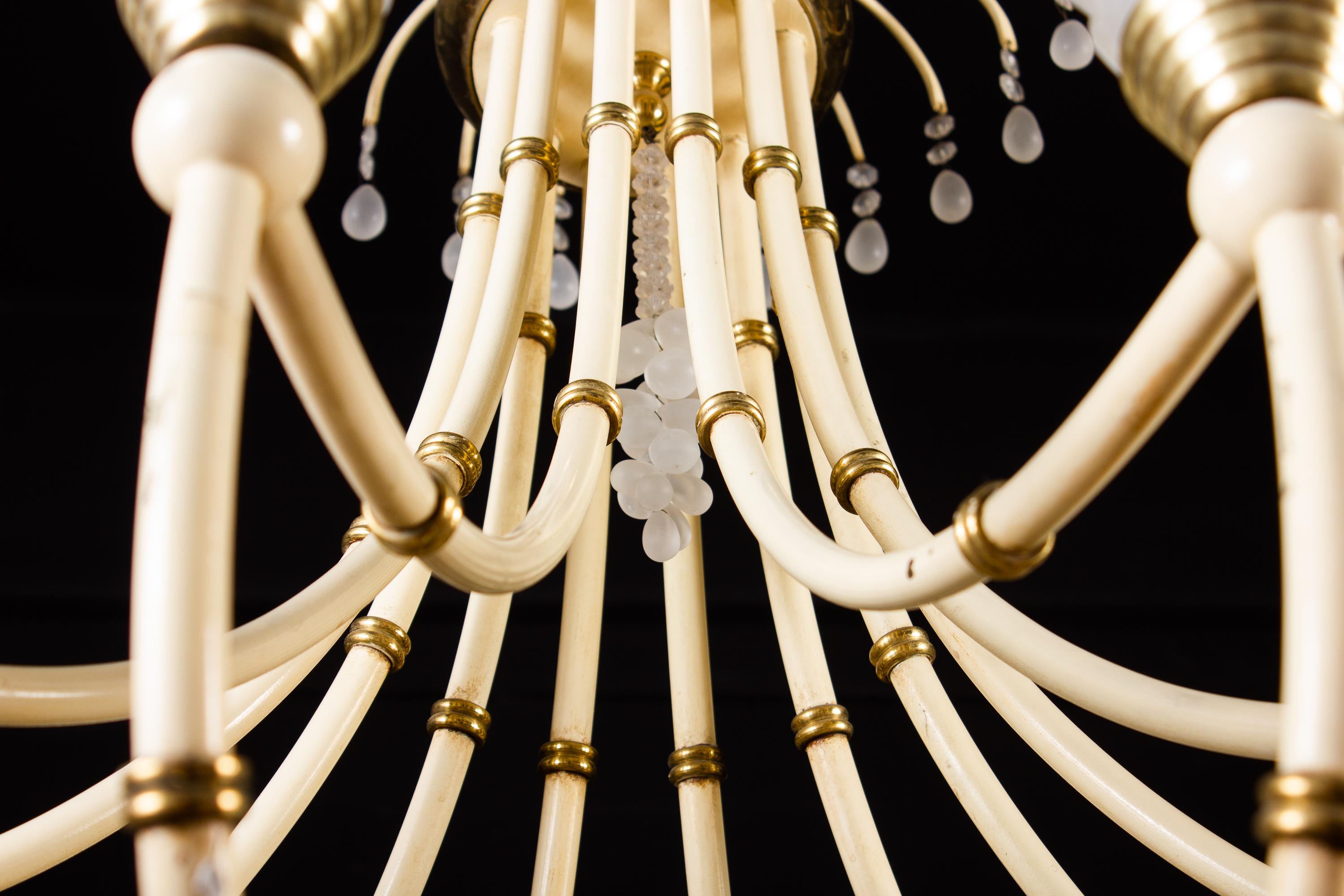 Striking Pair of Modern Italian Chandeliers by Banci Florence, 1970 5