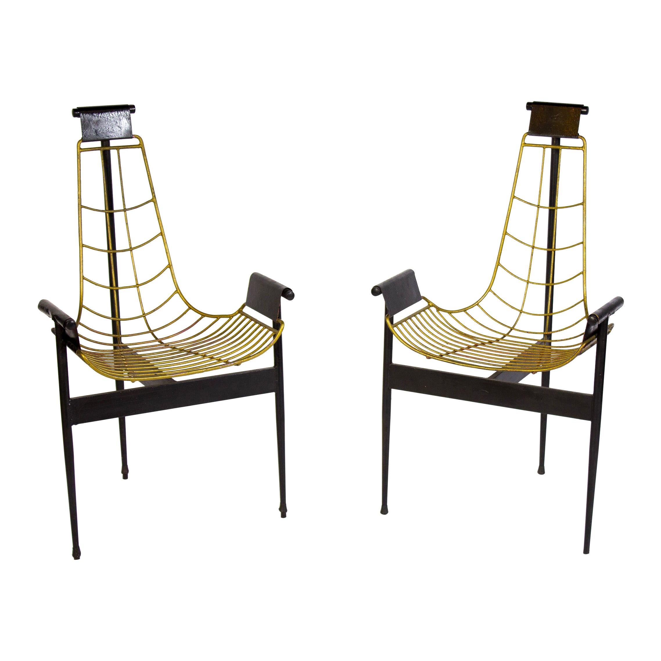 Auffallendes Paar originaler Katavolos T-Sessel aus der Jahrhundertmitte:: 1955