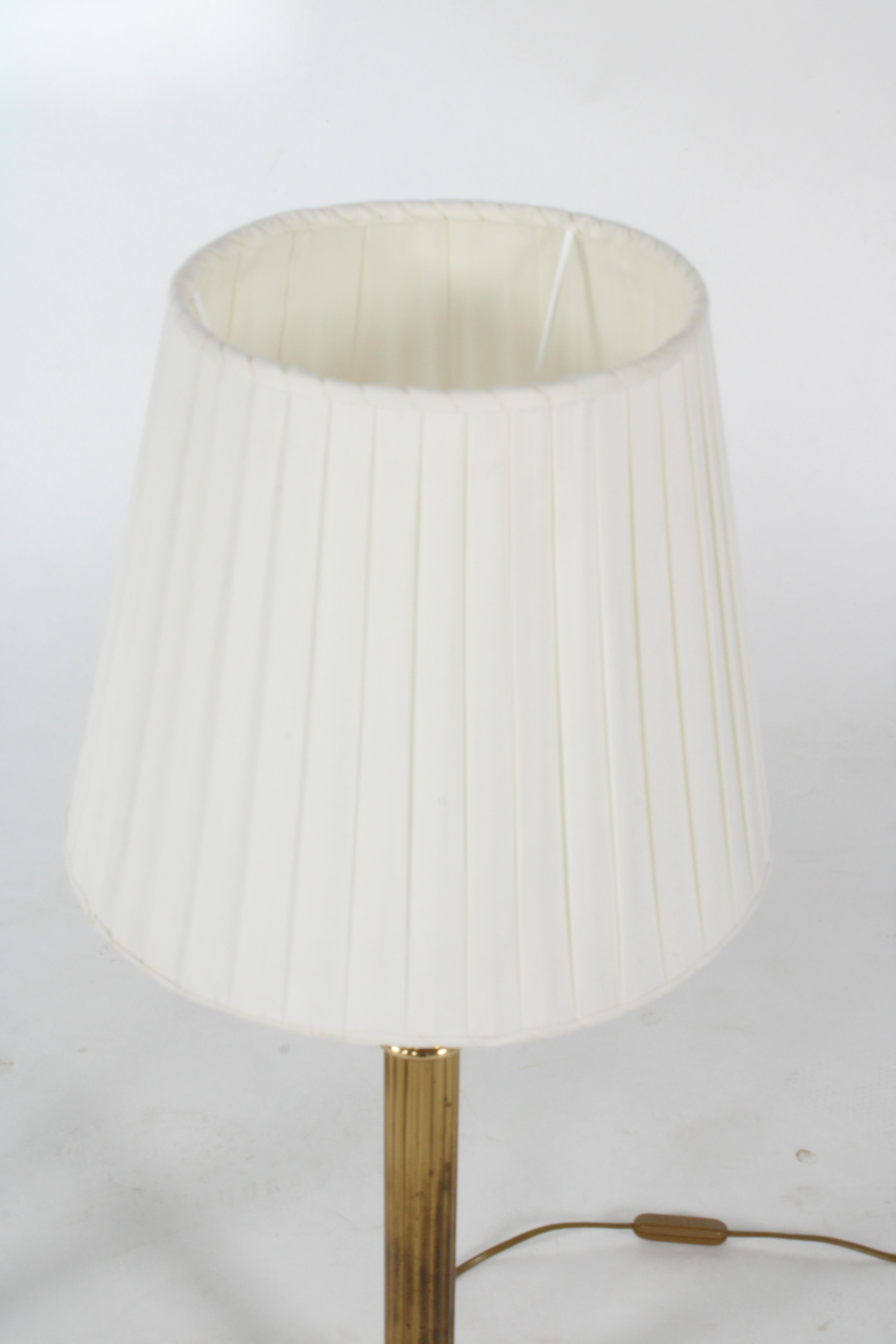Striking pair of vintage brass plate column lamps  *Free Worldwide Delivery 4