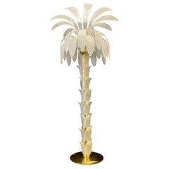 Lampadaire Palmette en verre de Murano