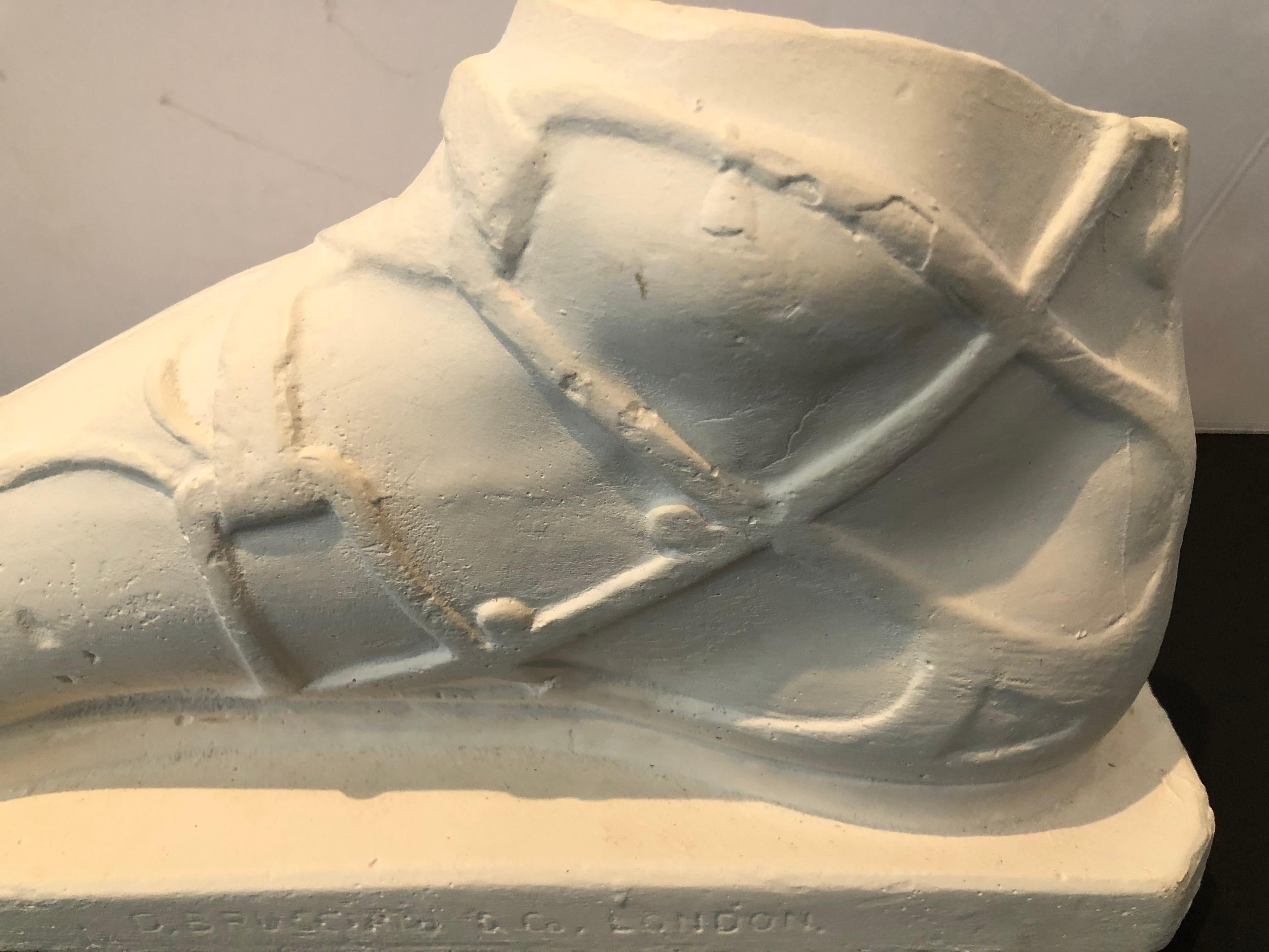 Striking Plaster Sculpture of Hermes Foot In Good Condition For Sale In Hopewell, NJ