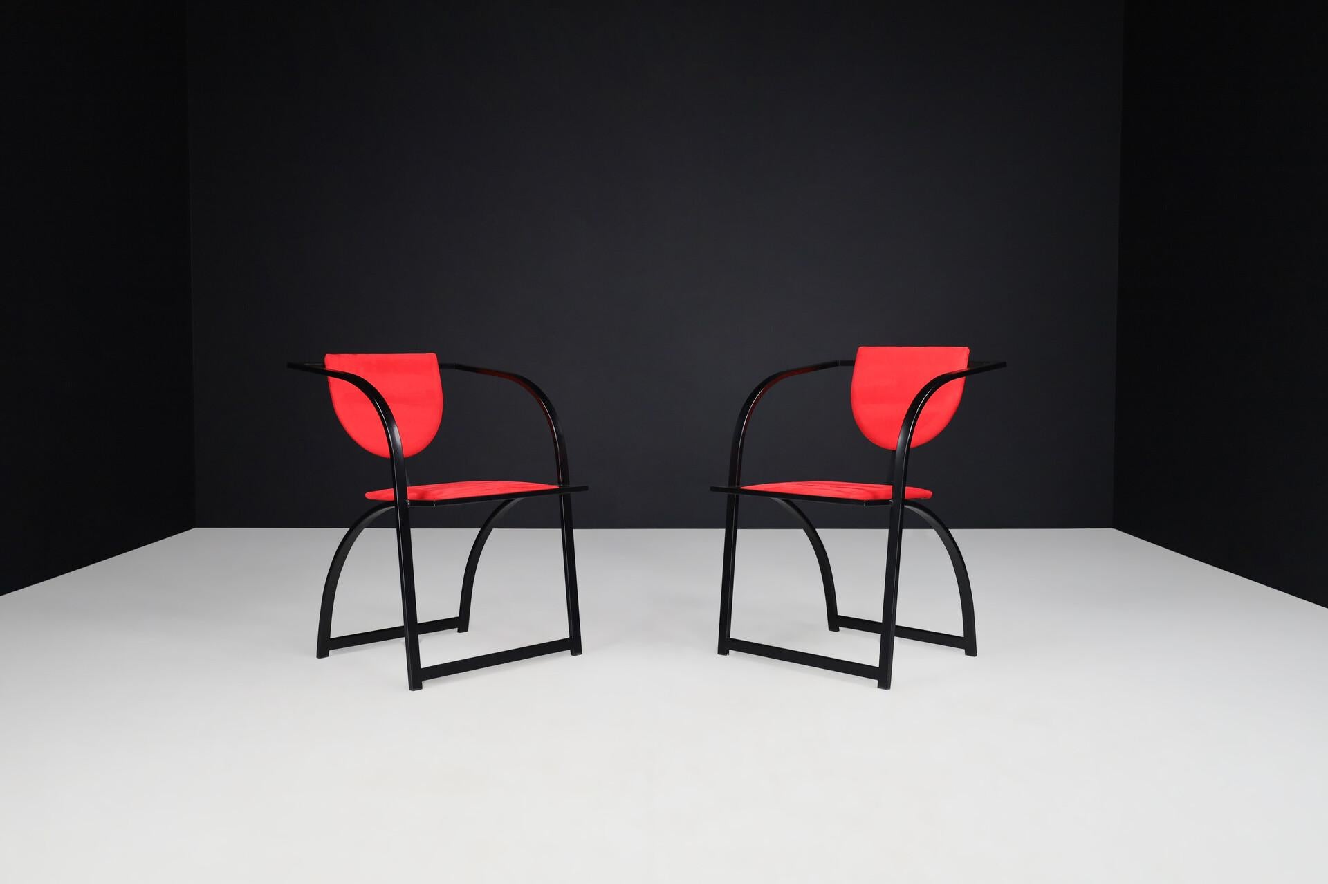 Striking Postmodern Armchairs by KFF Karl-Friedrich, Germany, 1980s

Bold and sculptural, this pair of armchairs by KFF Karl-Friedrich embodies the essence of postmodern design. Produced in Germany during the late 20th century, these chairs reflect