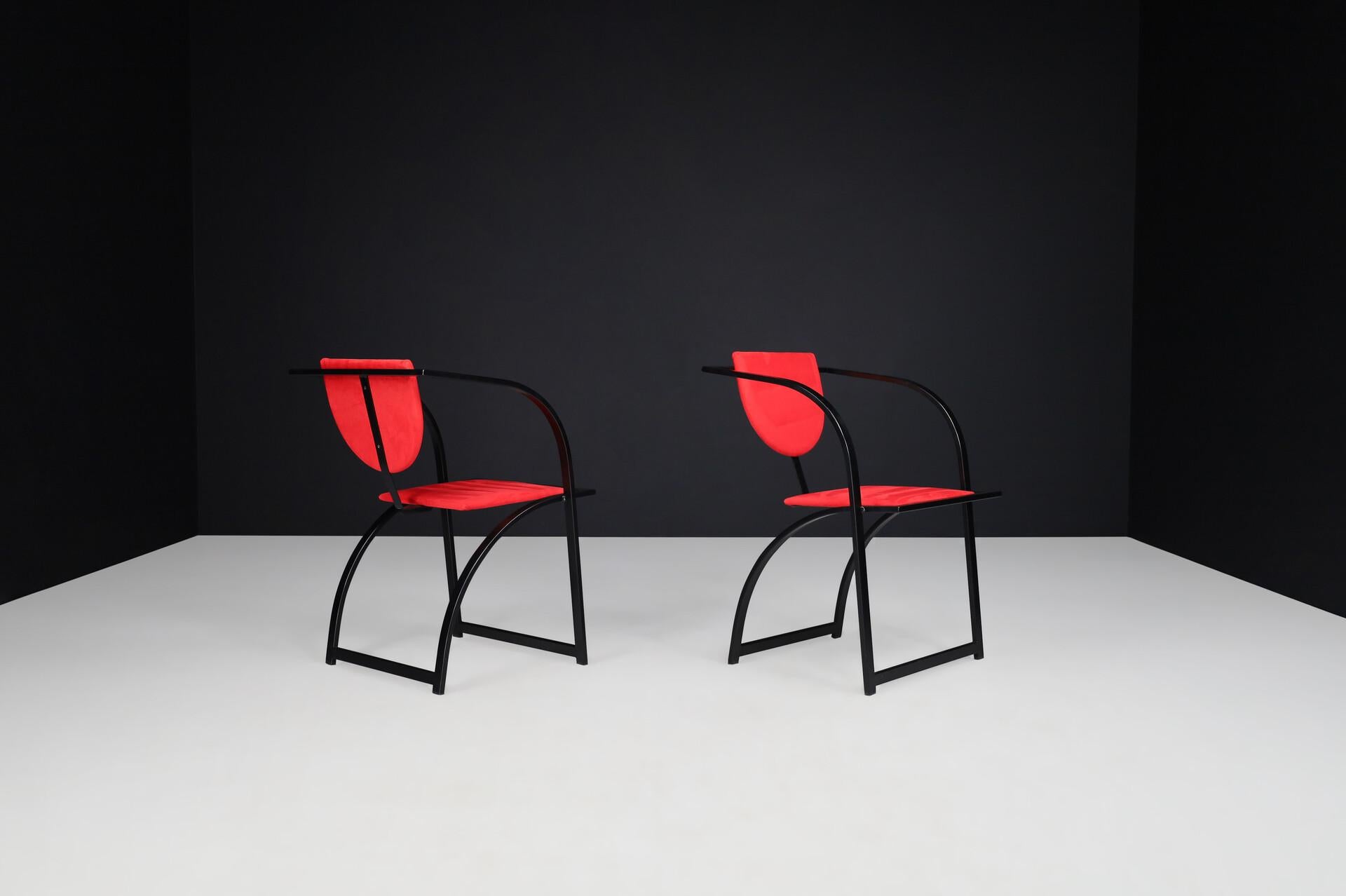 20th Century Striking Postmodern Armchairs by KFF Karl-Friedrich, Germany, 1980s For Sale
