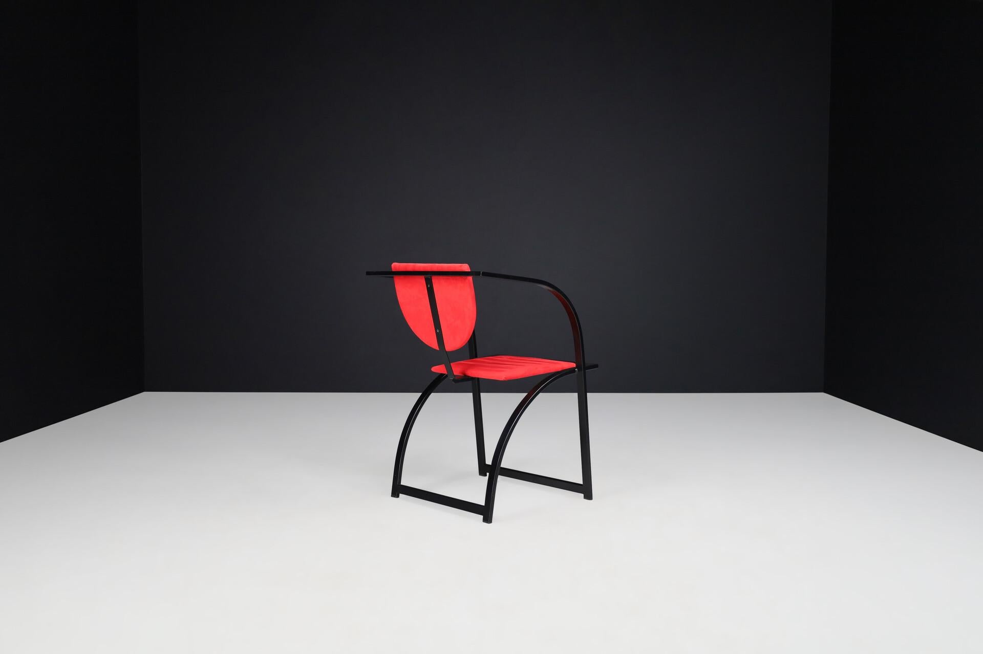 Striking Postmodern Armchairs by KFF Karl-Friedrich, Germany, 1980s For Sale 1