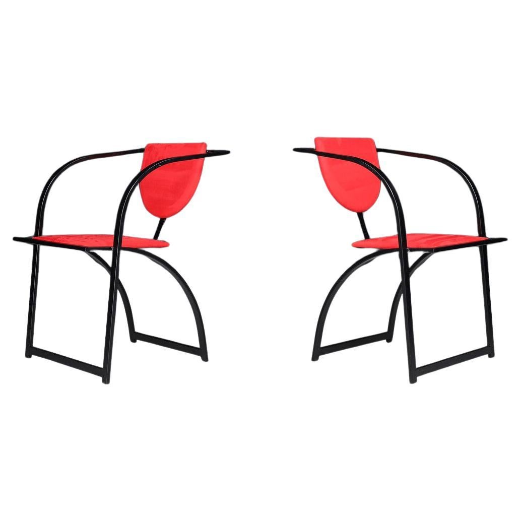 Striking Postmodern Armchairs by KFF Karl-Friedrich, Germany, 1980s For Sale