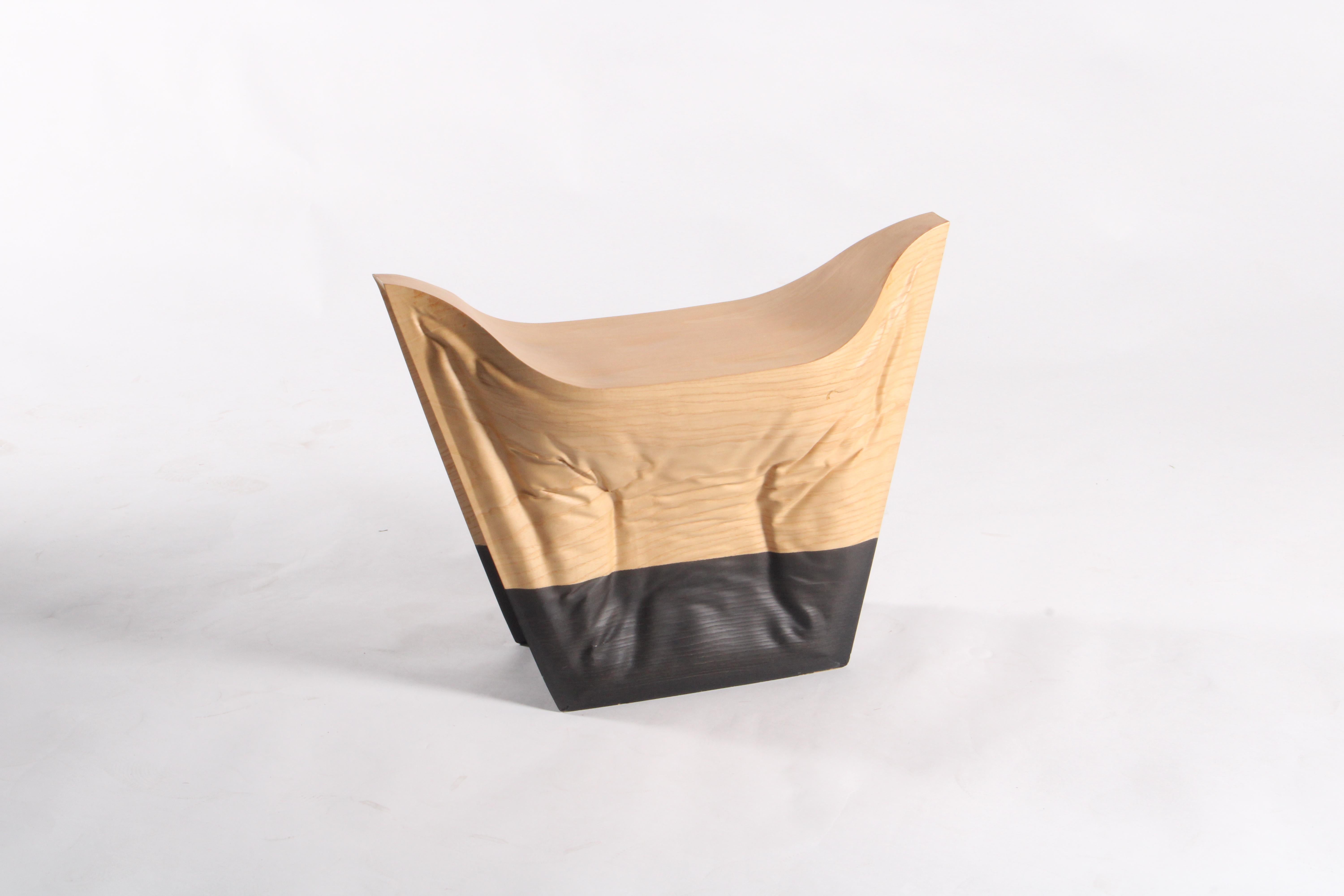 XXIe siècle et contemporain Remarquable tabouret en bois 