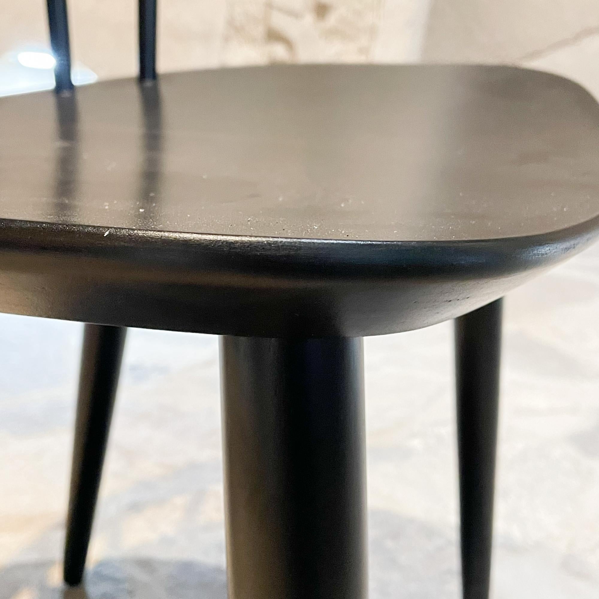Striking Single SPINDLE Chair Black 1960s Denmark FDB Mobler Folke Palsson J104 4