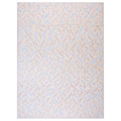 Striking Soft-Yellow Ground Color Contemporary Southwestern Style Rug 9 x 12