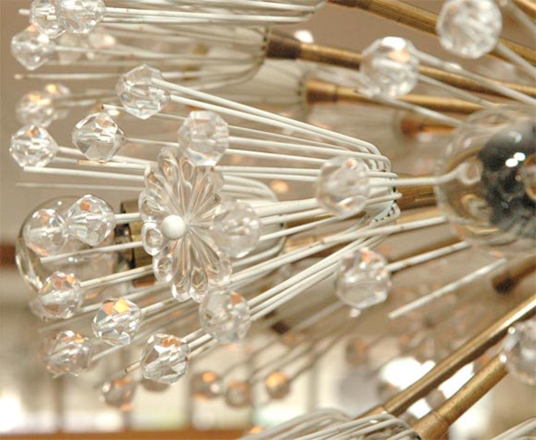 Llamativa lámpara Sputnik de mediados de siglo de Emil Stejnar, Austria, 1955 1