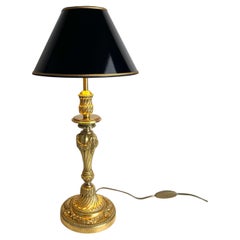 Lampada da tavolo in bronzo, stile Luigi XVI