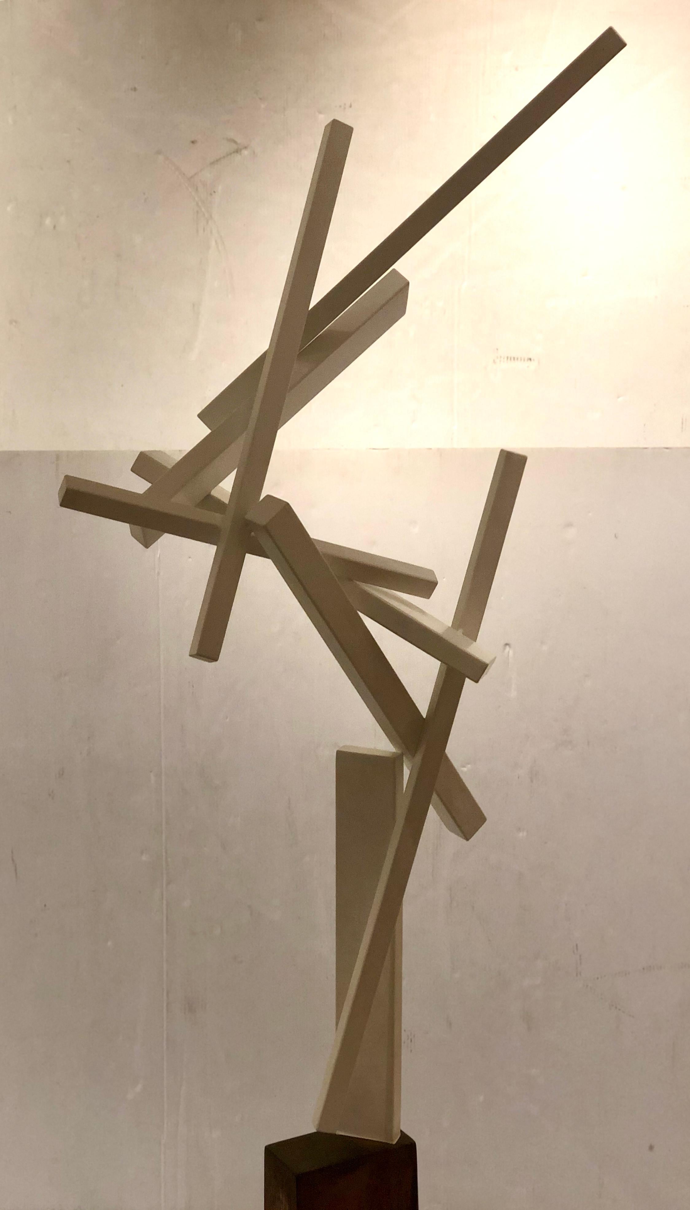 Mid-Century Modern Striking Tall Contemporary Steel Sculpture by Joey Vaiasuso California Design