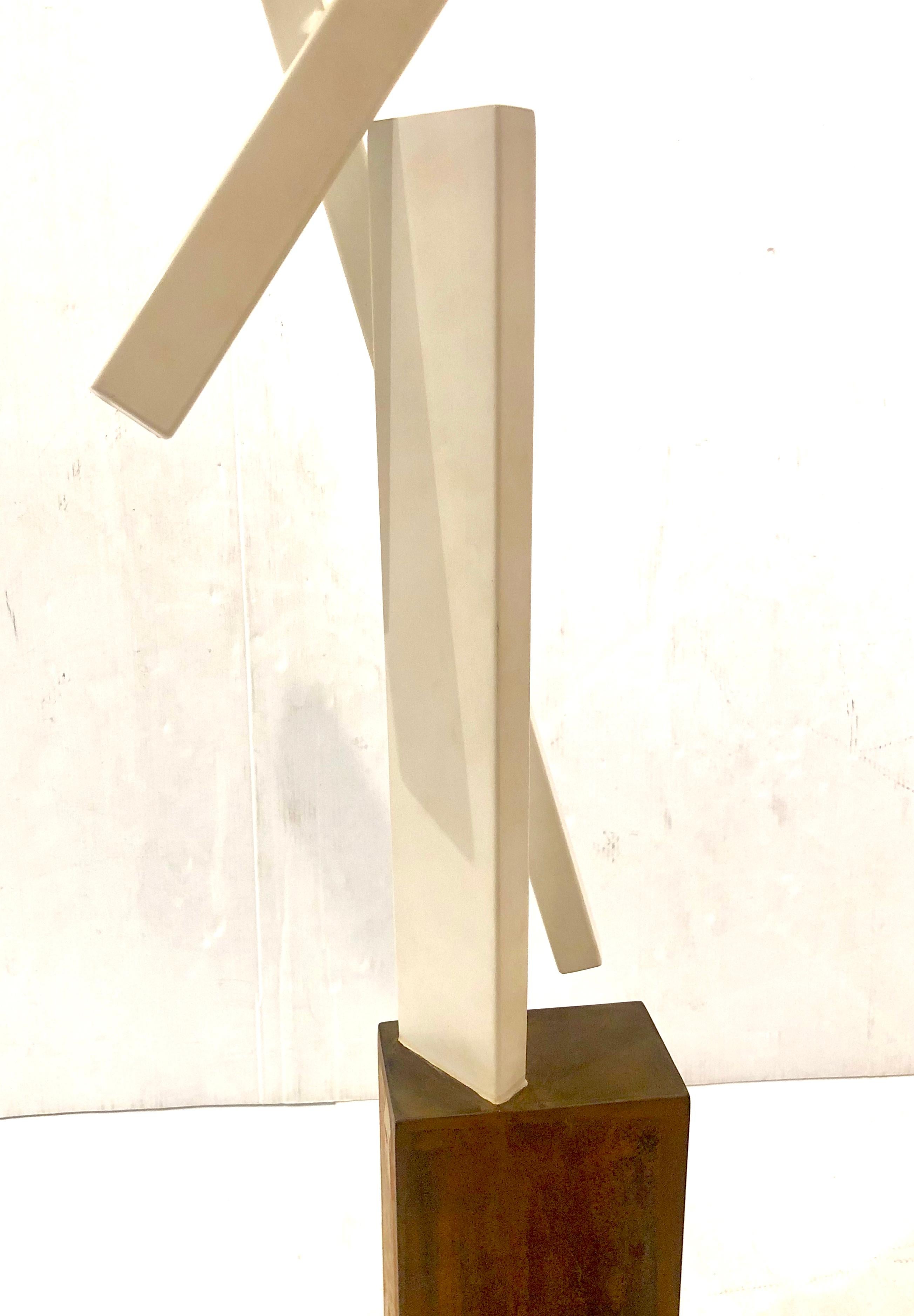 Striking Tall Contemporary Steel Sculpture by Joey Vaiasuso California Design 1