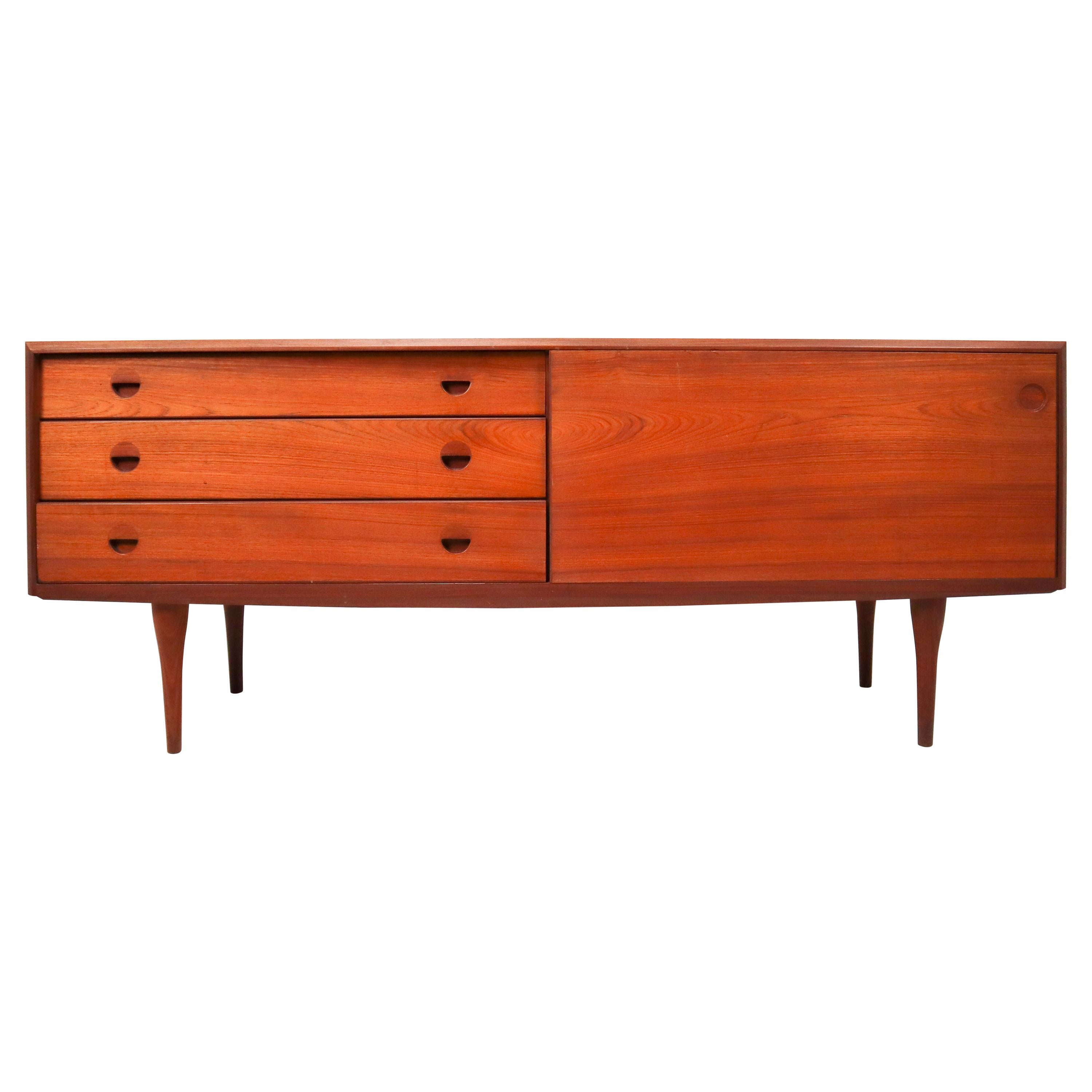 Striking Teak Sideboard/Credenza from the 1960s, Made in Denmark