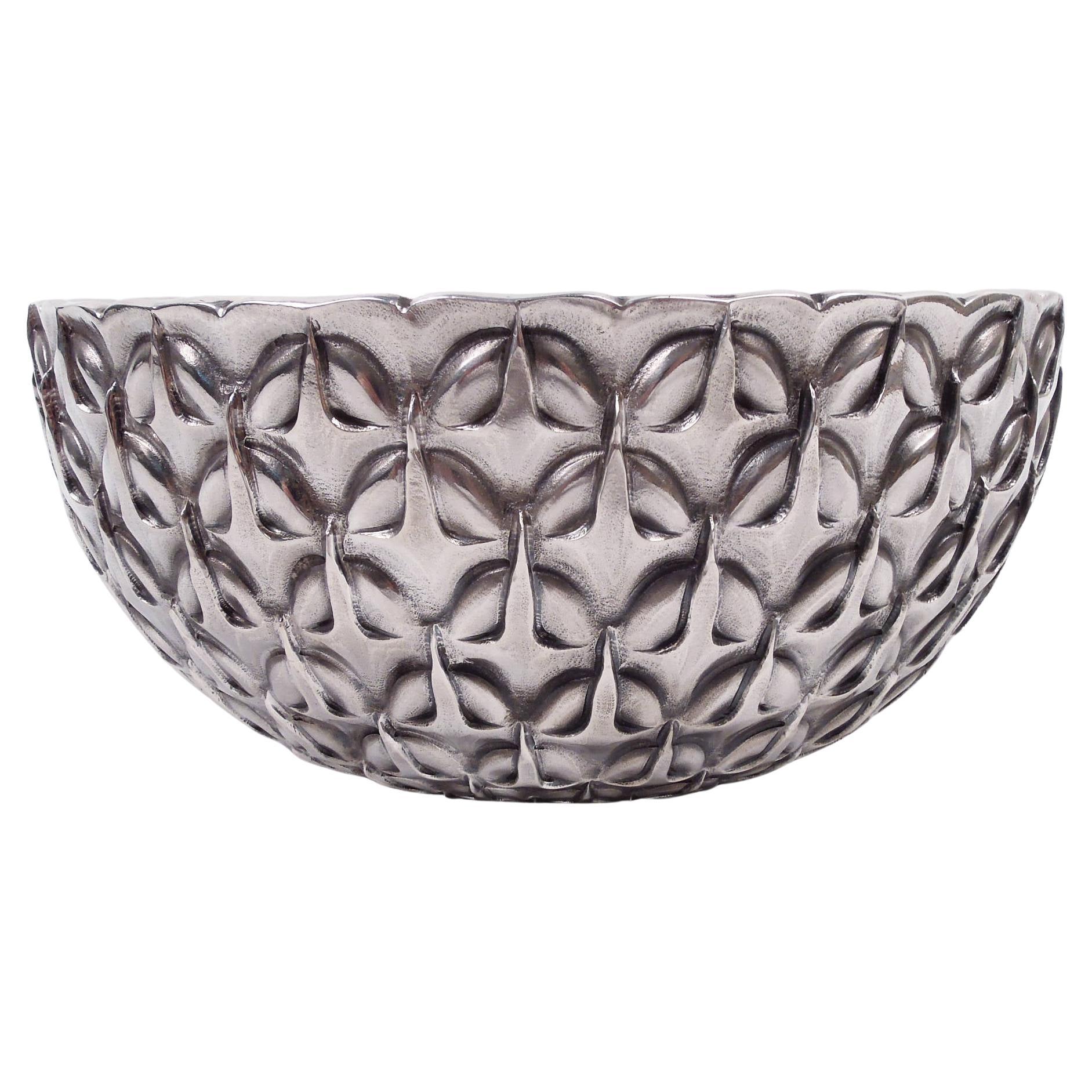 Striking Tiffany Modern Classical Sterling Silver Bowl For Sale
