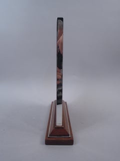 Splendida cornice moderna Tiffany in argento sterling su base in legno