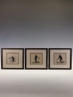 A Set of Three 19th Century French Natural History Lithographs: 'Le Gibbon' and